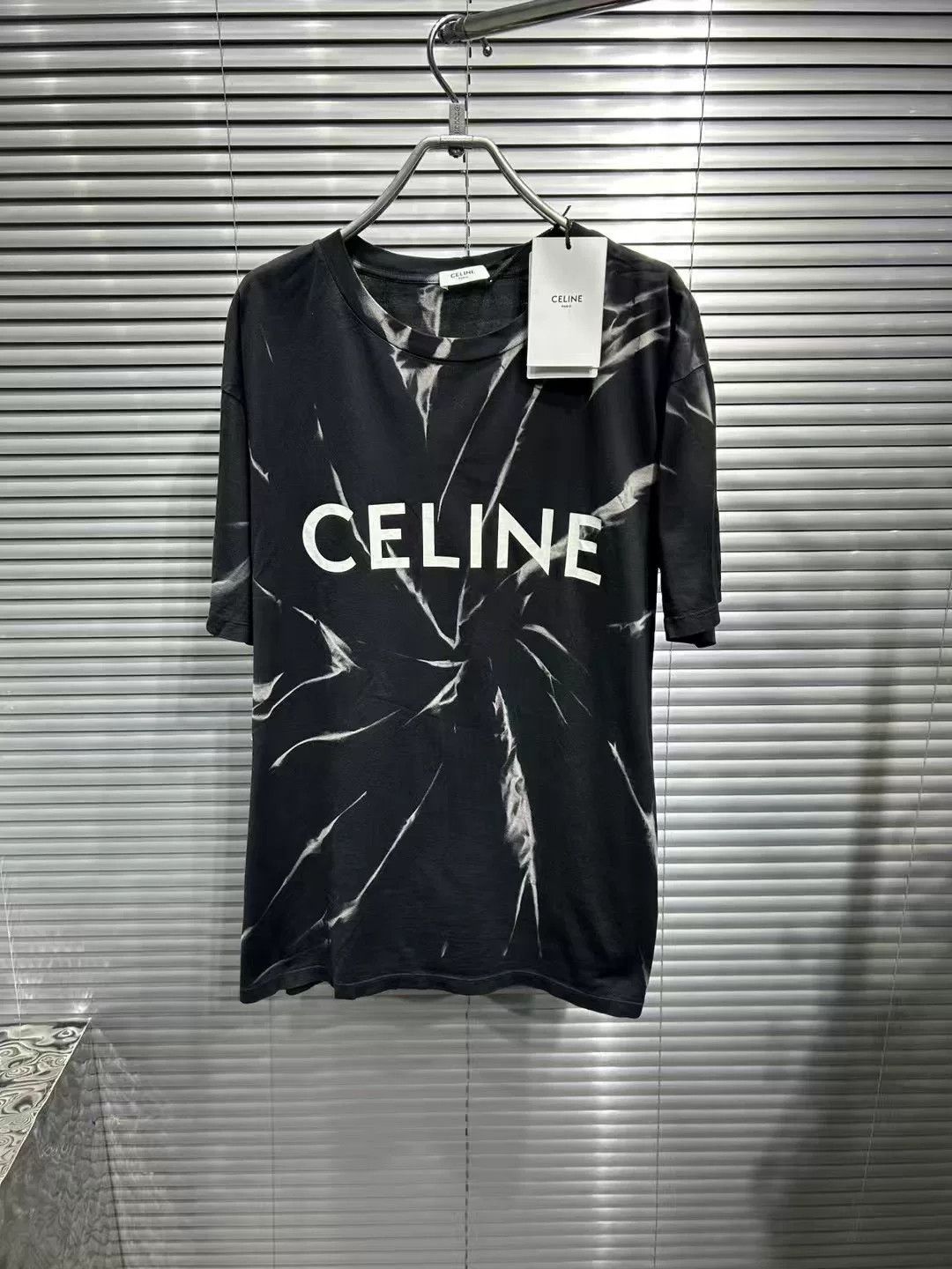 Celine Celine Tie-Dye Logo T-Shirt M Size US M / EU 48-50 / 2 - 2 Thumbnail