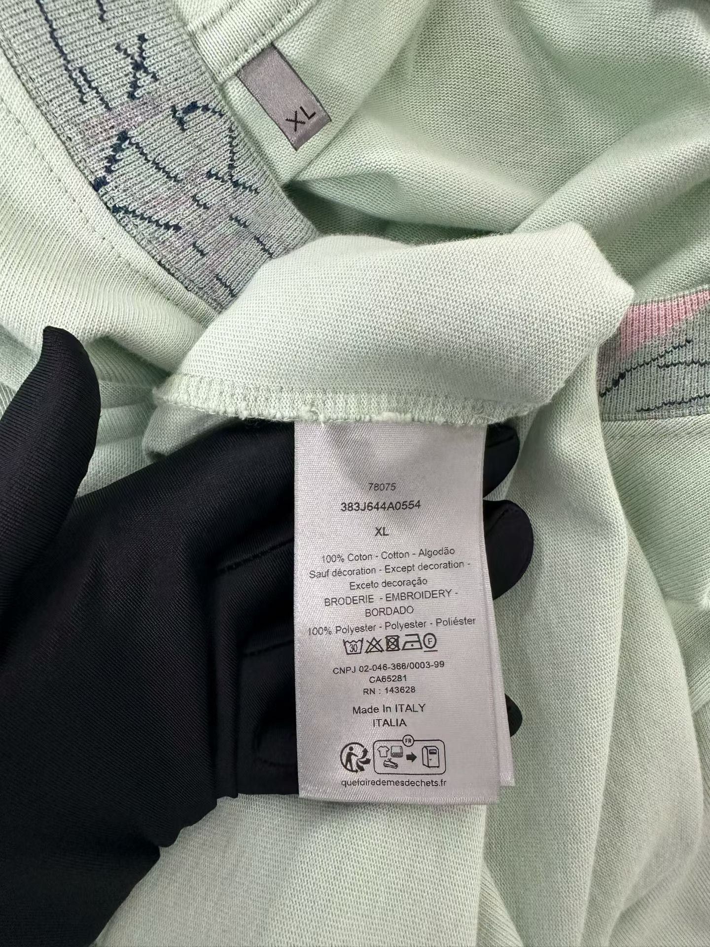 Dior Dior Logo Pocket T-Shirt Mint XL Size US XL / EU 56 / 4 - 5 Thumbnail