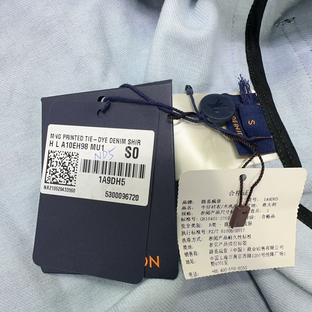 Louis Vuitton Louis Vuitton Tie-Dye Monogram Denim Shirt S Size US S / EU 44-46 / 1 - 5 Thumbnail