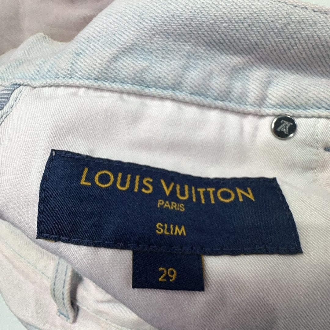 Louis Vuitton Louis Vuitton Pink Slim Denim Jeans 29 Size US 29 - 3 Thumbnail