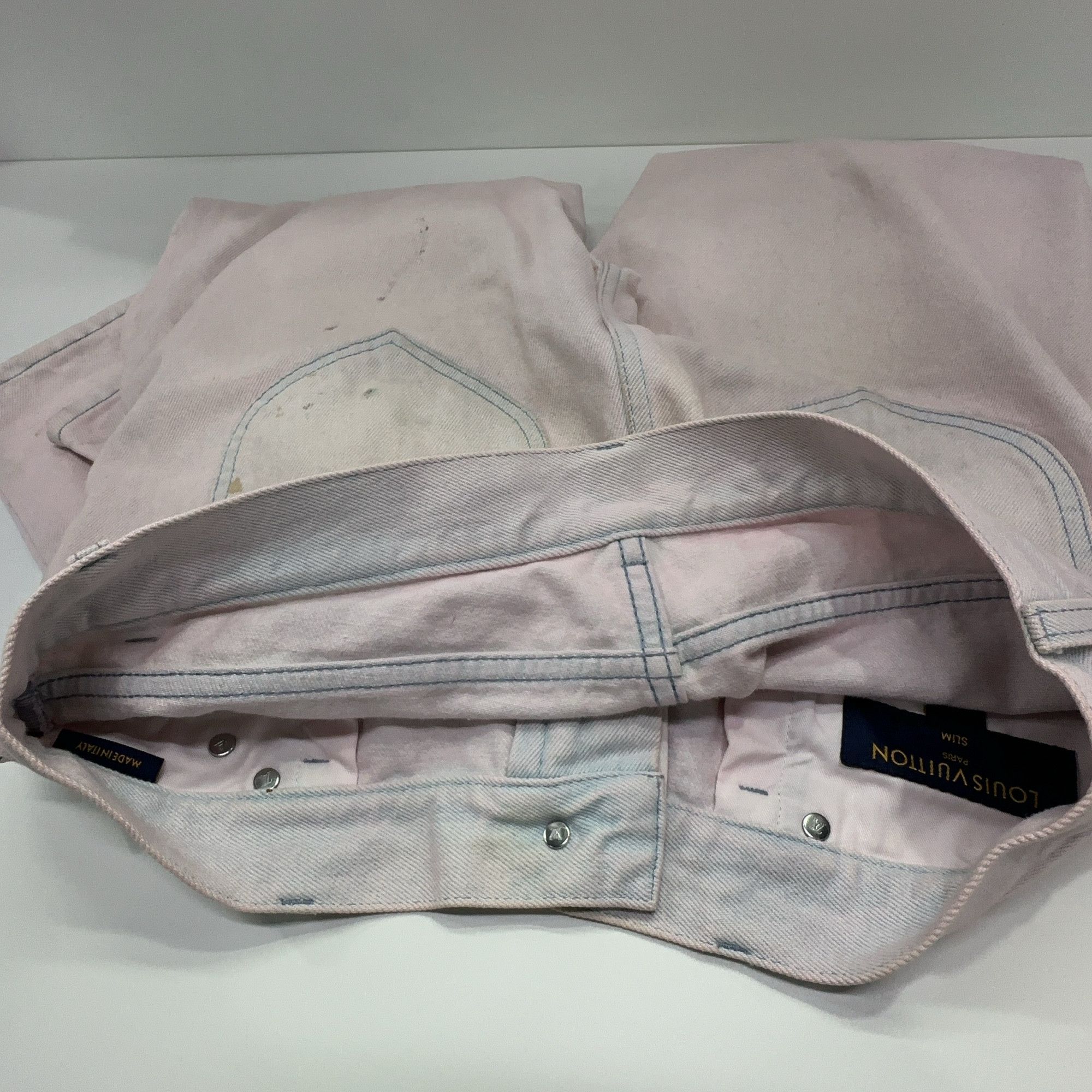 Louis Vuitton Louis Vuitton Pink Slim Denim Jeans 29 Size US 29 - 5 Thumbnail