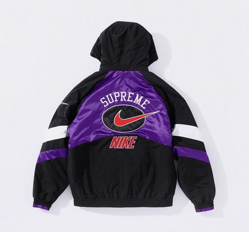 Supreme Supreme Nike Hooded Sport Jacket Purple Size L Size US L / EU 52-54 / 3 - 4 Thumbnail