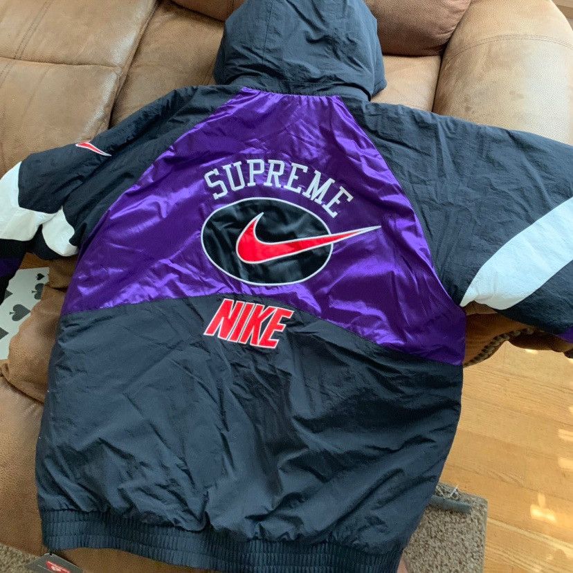 Supreme Supreme Nike Hooded Sport Jacket Purple Size L Size US L / EU 52-54 / 3 - 7 Preview