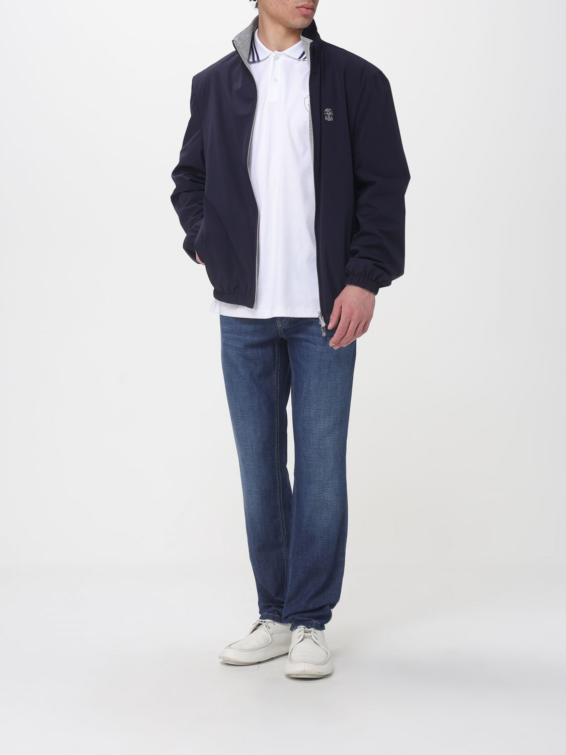 Brunello Cucinelli Brunello Cucinelli Jacket Men Navy Size US M / EU 48-50 / 2 - 2 Thumbnail
