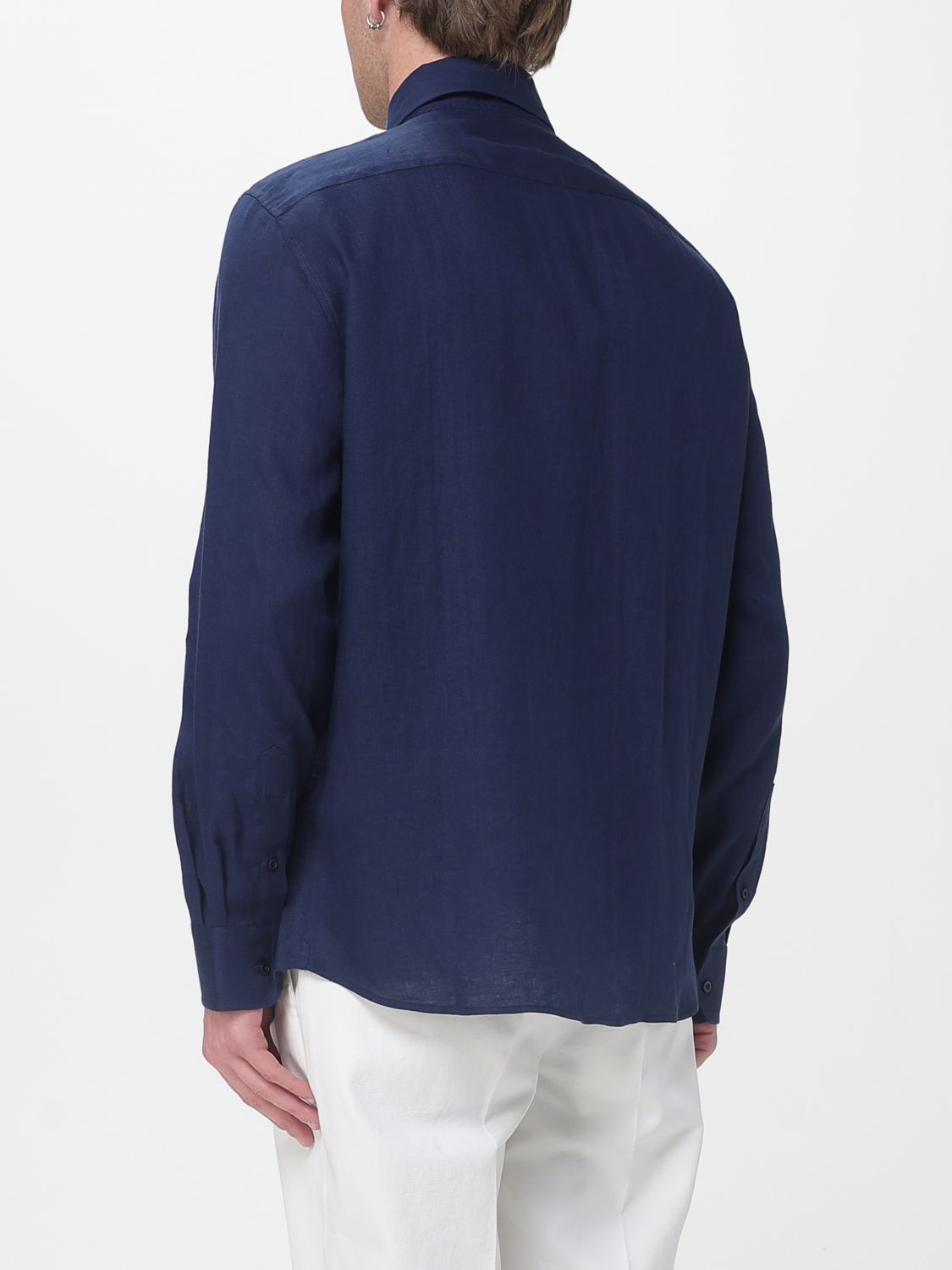 Brunello Cucinelli Brunello Cucinelli Shirt Men Navy Size US S / EU 44-46 / 1 - 3 Thumbnail