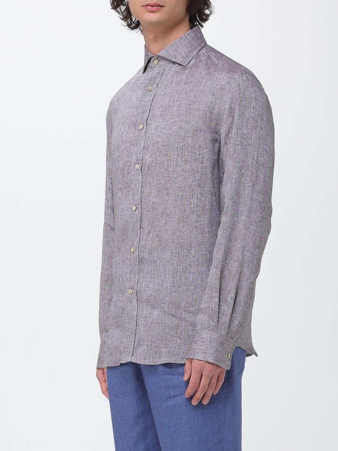 Brunello Cucinelli Brunello Cucinelli Shirt Men Brown Size US S / EU 44-46 / 1 - 4 Thumbnail