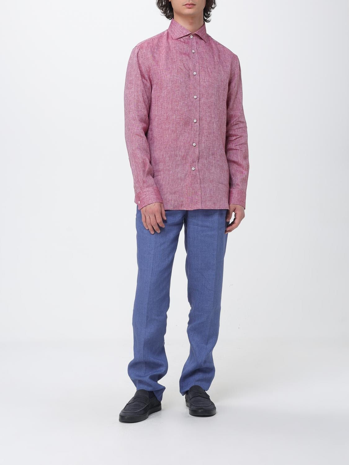 Brunello Cucinelli Brunello Cucinelli Shirt Men Cherry Size US L / EU 52-54 / 3 - 2 Thumbnail