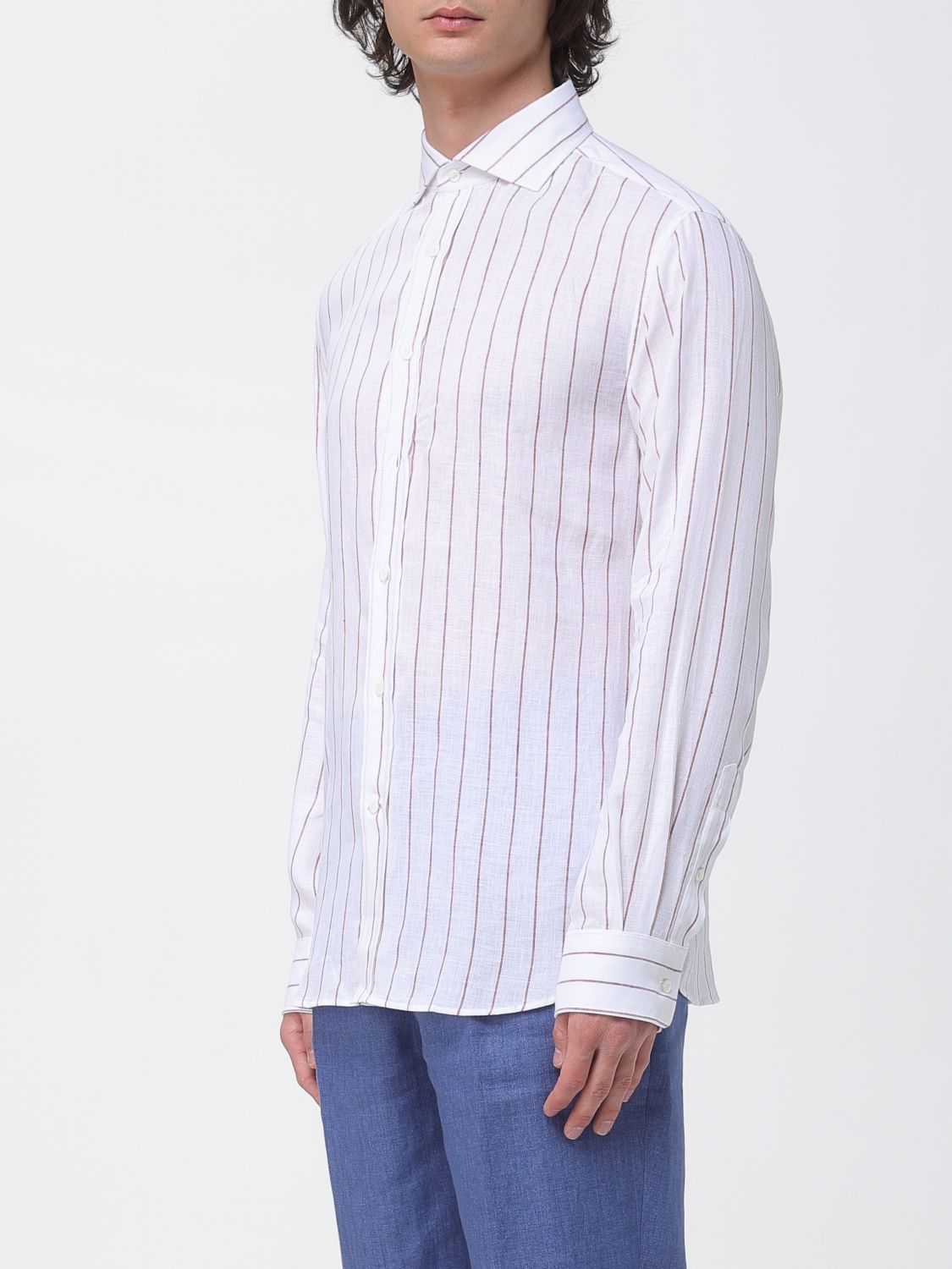 Brunello Cucinelli Brunello Cucinelli Shirt Men White Size US L / EU 52-54 / 3 - 4 Thumbnail
