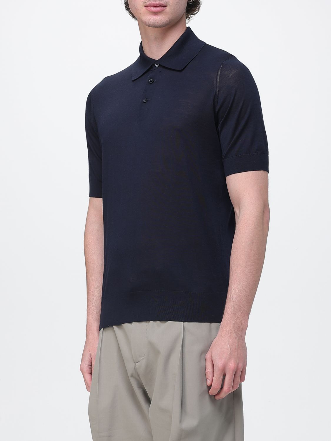 Brunello Cucinelli Brunello Cucinelli Polo Shirt Men Navy Size US M / EU 48-50 / 2 - 4 Thumbnail
