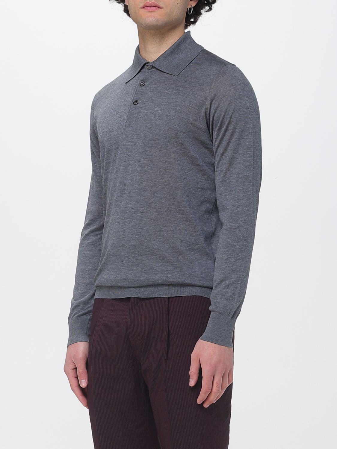Brunello Cucinelli Brunello Cucinelli Polo Shirt Men Charcoal Size US M / EU 48-50 / 2 - 4 Thumbnail