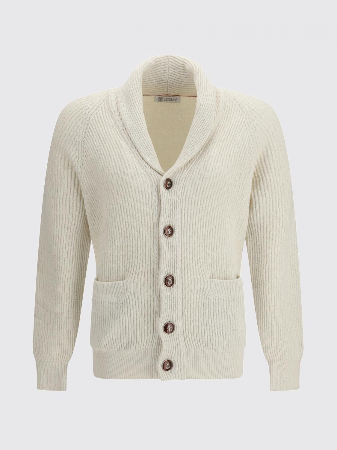 Brunello Cucinelli Brunello Cucinelli Sweater Men Natural Size US L / EU 52-54 / 3 - 2 Thumbnail