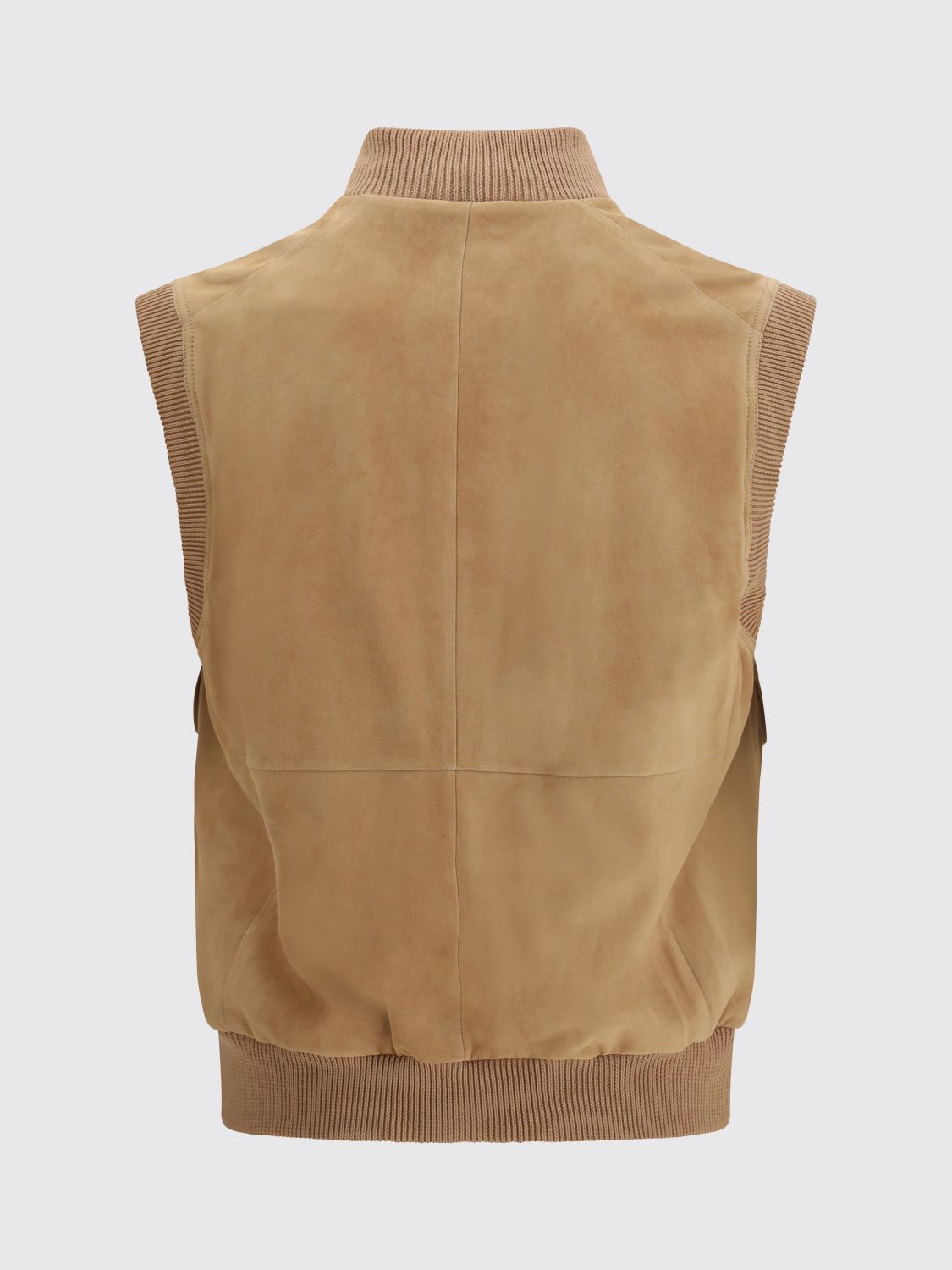 Brunello Cucinelli Brunello Cucinelli Suit Vest Men Camel Size US L / EU 52-54 / 3 - 3 Thumbnail