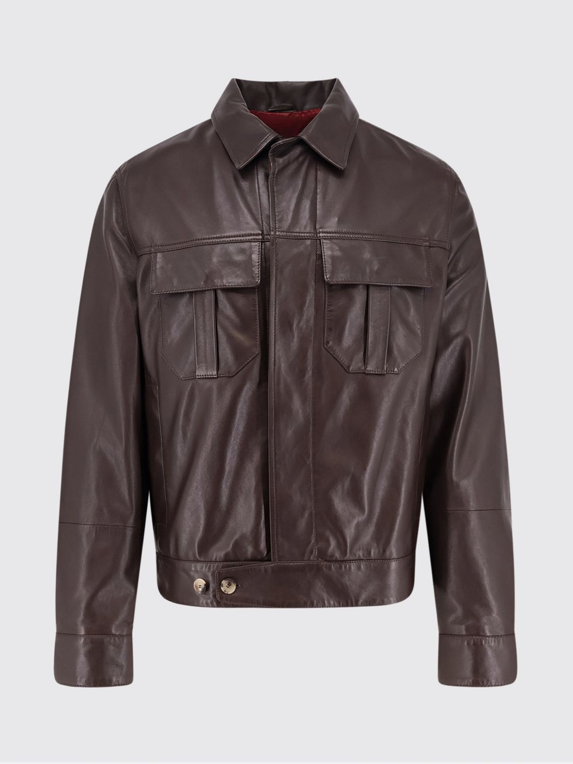 Brunello Cucinelli Brunello Cucinelli Jacket Men Red Size US L / EU 52-54 / 3 - 2 Thumbnail