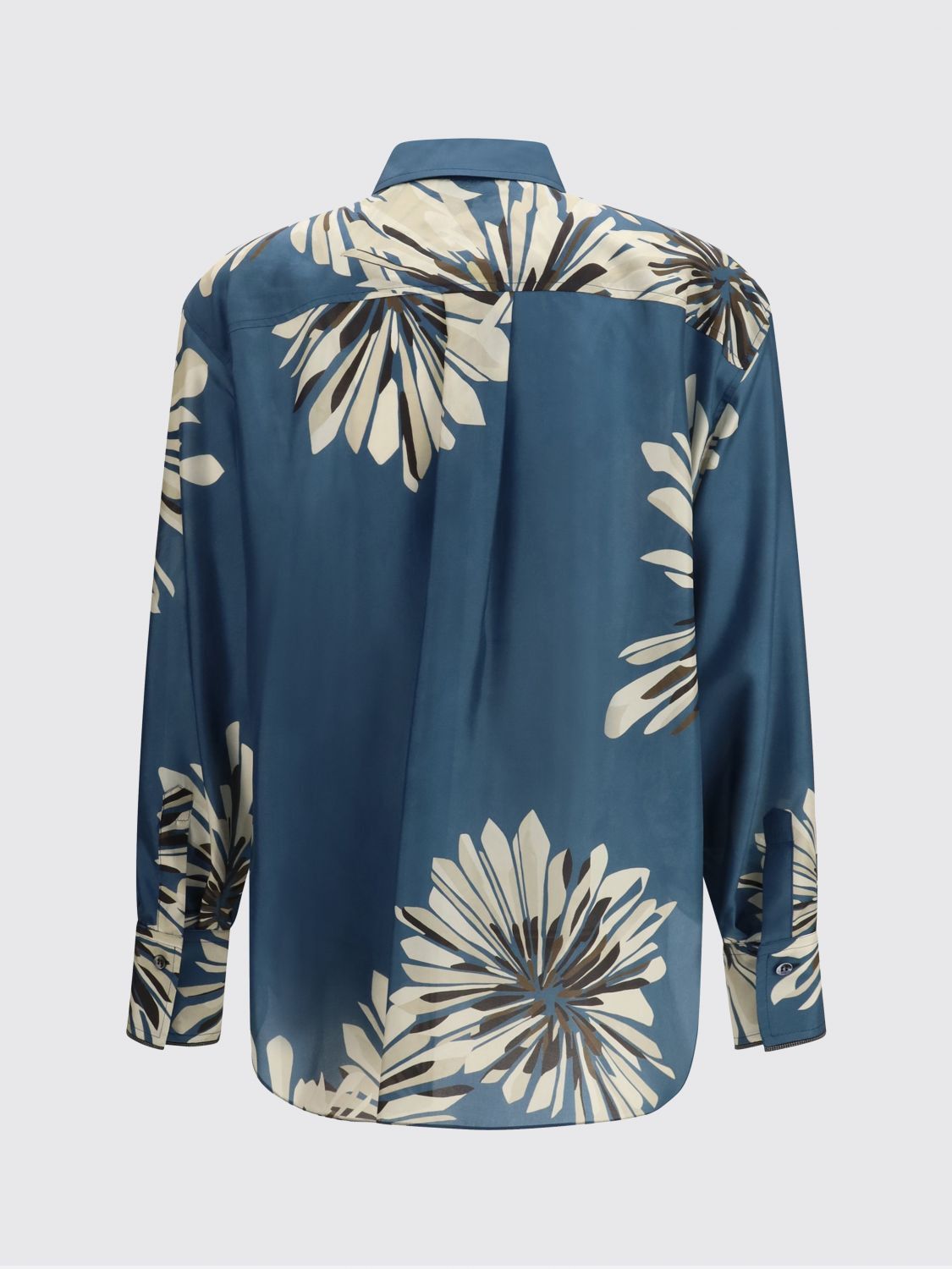 Brunello Cucinelli Brunello Cucinelli Shirt Woman Blue Size XS / US 0-2 / IT 36-38 - 3 Thumbnail