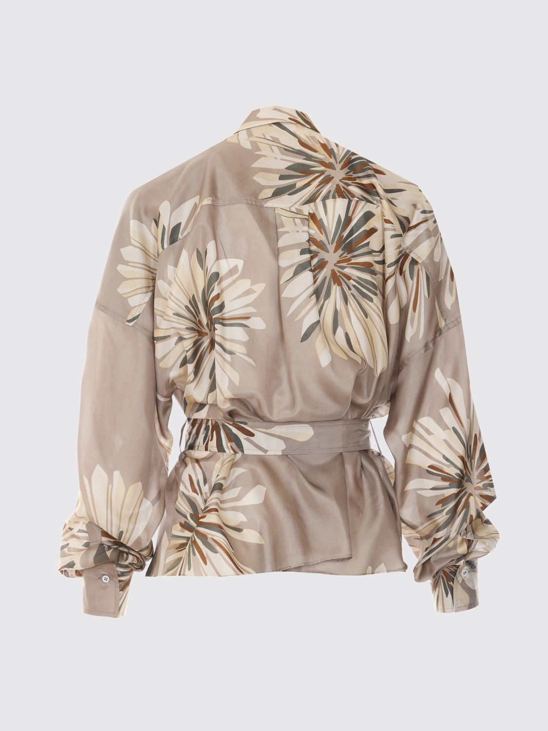 Brunello Cucinelli Brunello Cucinelli Shirt Woman Kaki Size XS / US 0-2 / IT 36-38 - 3 Thumbnail
