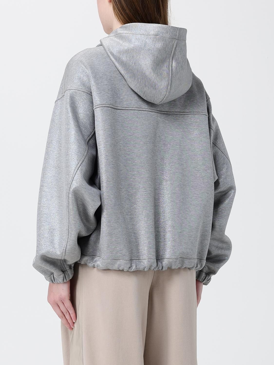 Brunello Cucinelli Brunello Cucinelli Jacket Woman Silver Size XS / US 0-2 / IT 36-38 - 3 Thumbnail