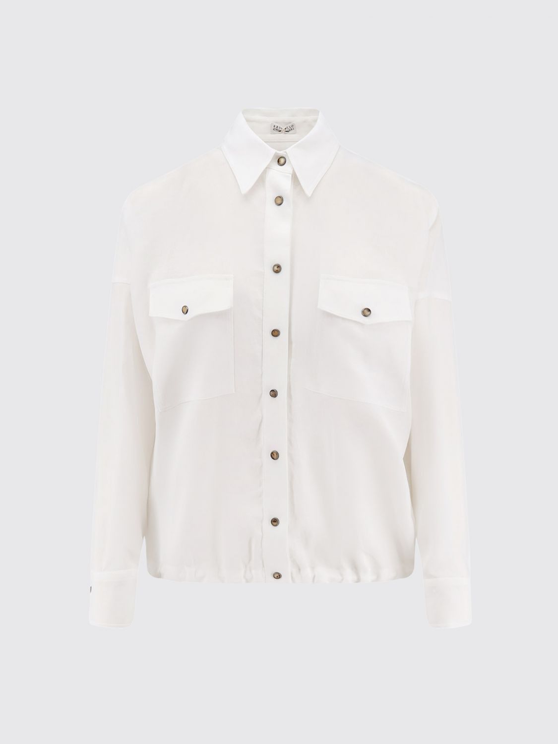 Brunello Cucinelli Brunello Cucinelli Shirt Woman White Size M / US 6-8 / IT 42-44 - 2 Thumbnail