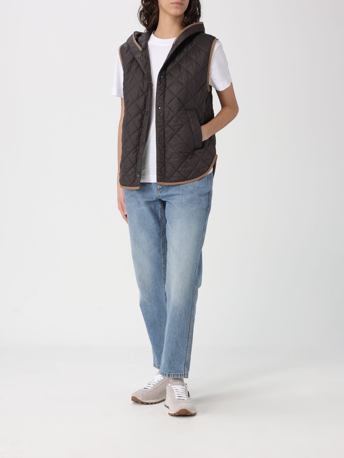 Brunello Cucinelli Brunello Cucinelli Waistcoat Woman Black Size XS / US 0-2 / IT 36-38 - 2 Thumbnail