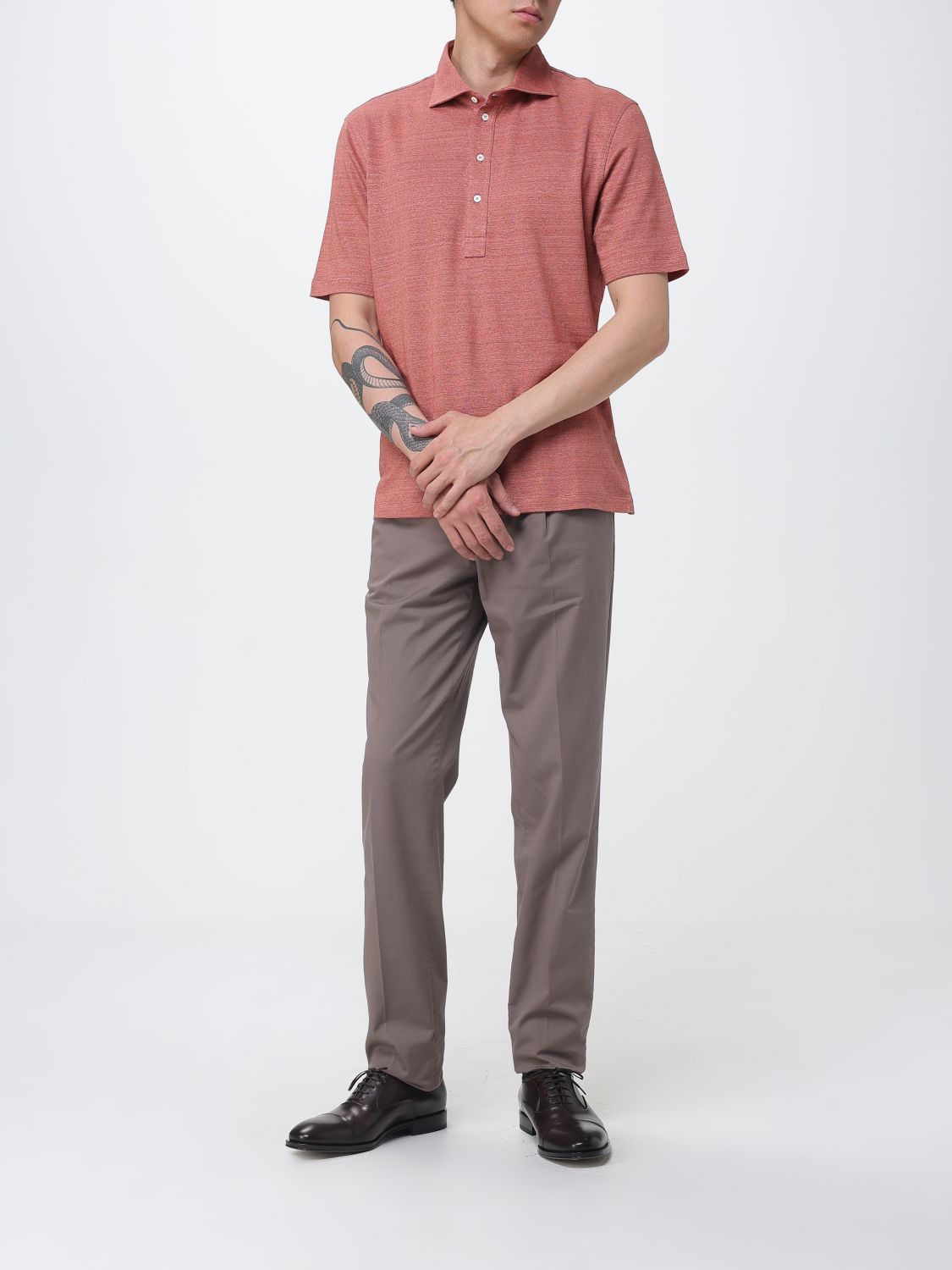 Brunello Cucinelli Brunello Cucinelli Polo Shirt Men Red Size US M / EU 48-50 / 2 - 2 Thumbnail
