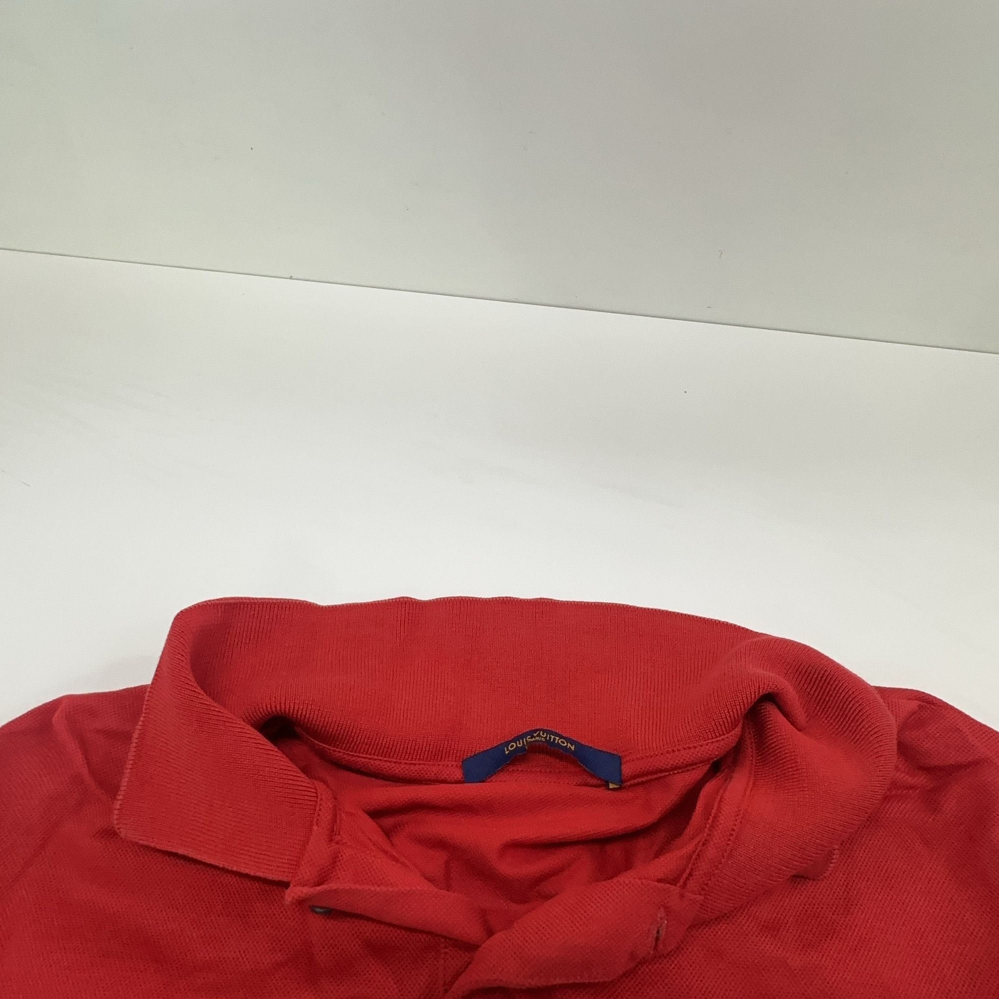 Louis Vuitton Louis Vuitton Red Piqué Cotton Polo Shirt L Size US L / EU 52-54 / 3 - 5 Thumbnail