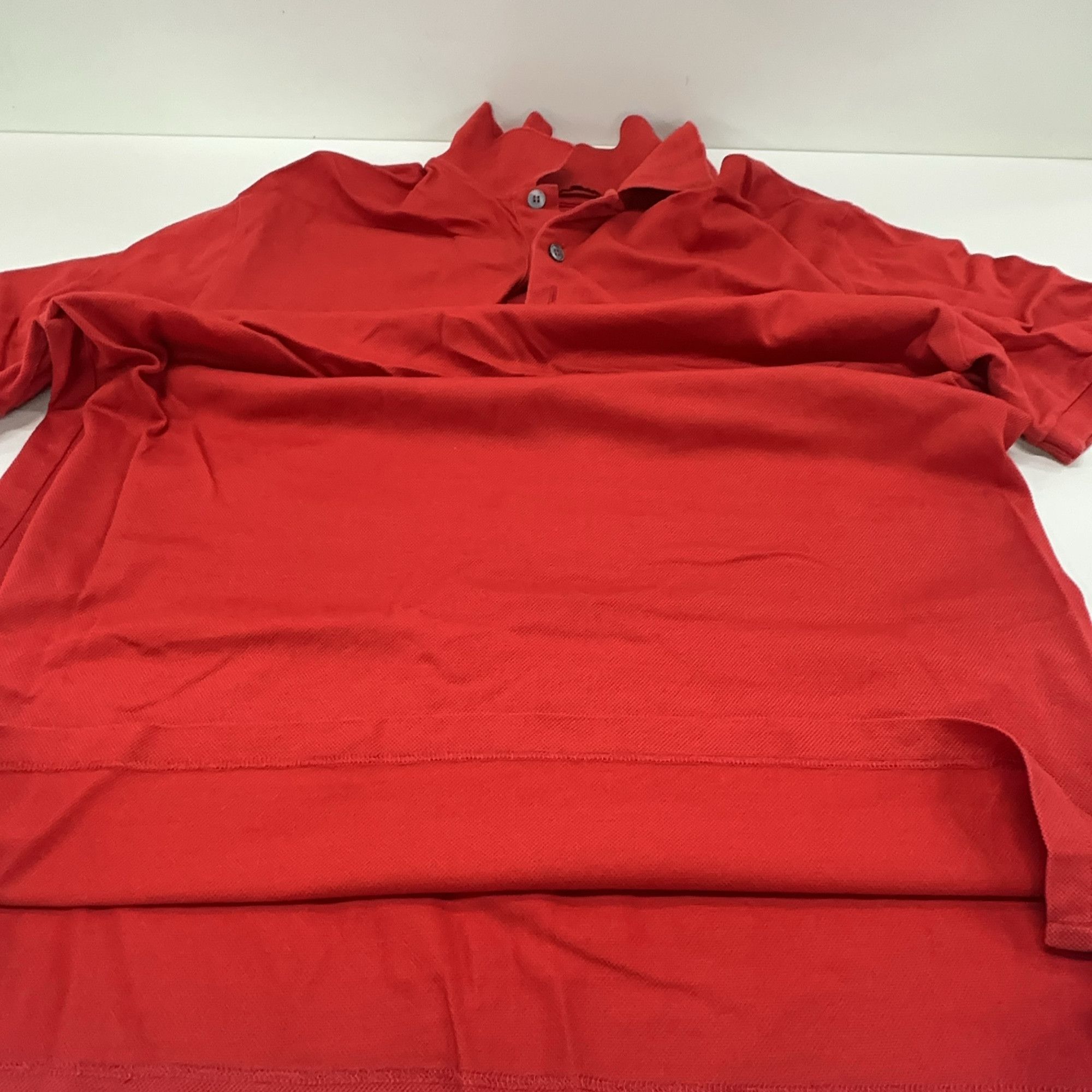 Louis Vuitton Louis Vuitton Red Piqué Cotton Polo Shirt L Size US L / EU 52-54 / 3 - 6 Thumbnail