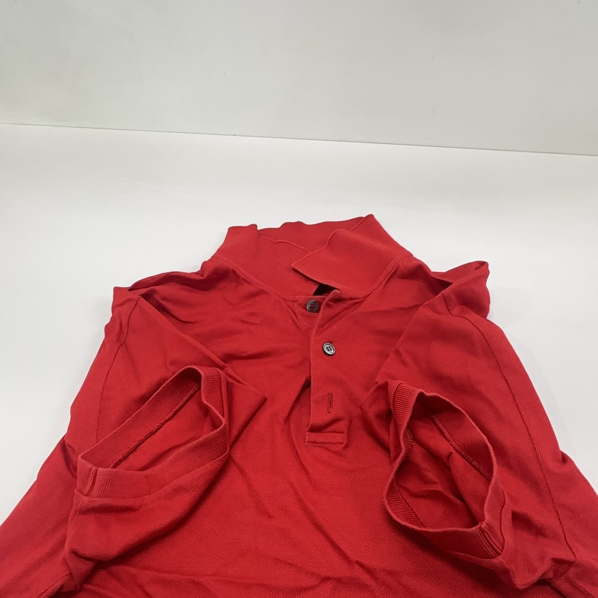 Louis Vuitton Louis Vuitton Red Piqué Cotton Polo Shirt L Size US L / EU 52-54 / 3 - 9 Thumbnail