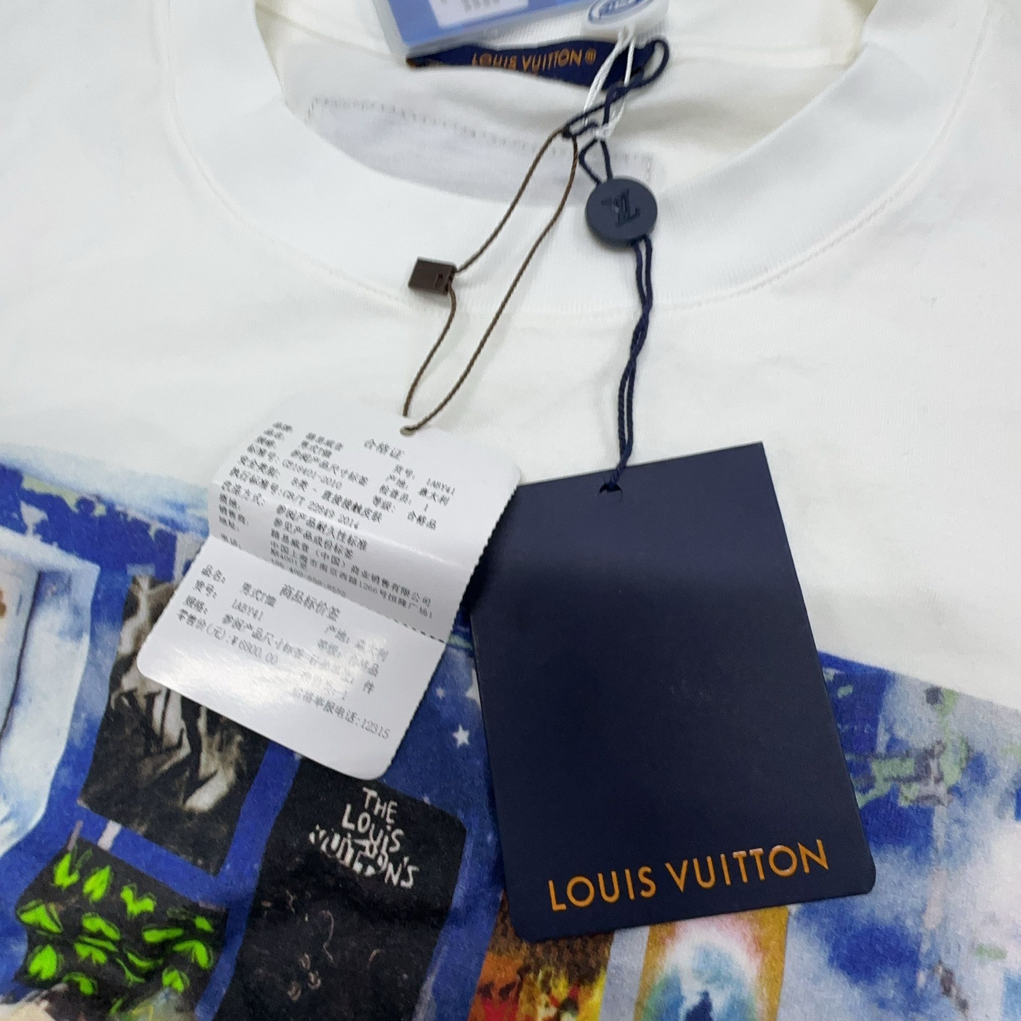 Louis Vuitton Louis Vuitton Painted Graphic T-Shirt US M Size US M / EU 48-50 / 2 - 4 Thumbnail