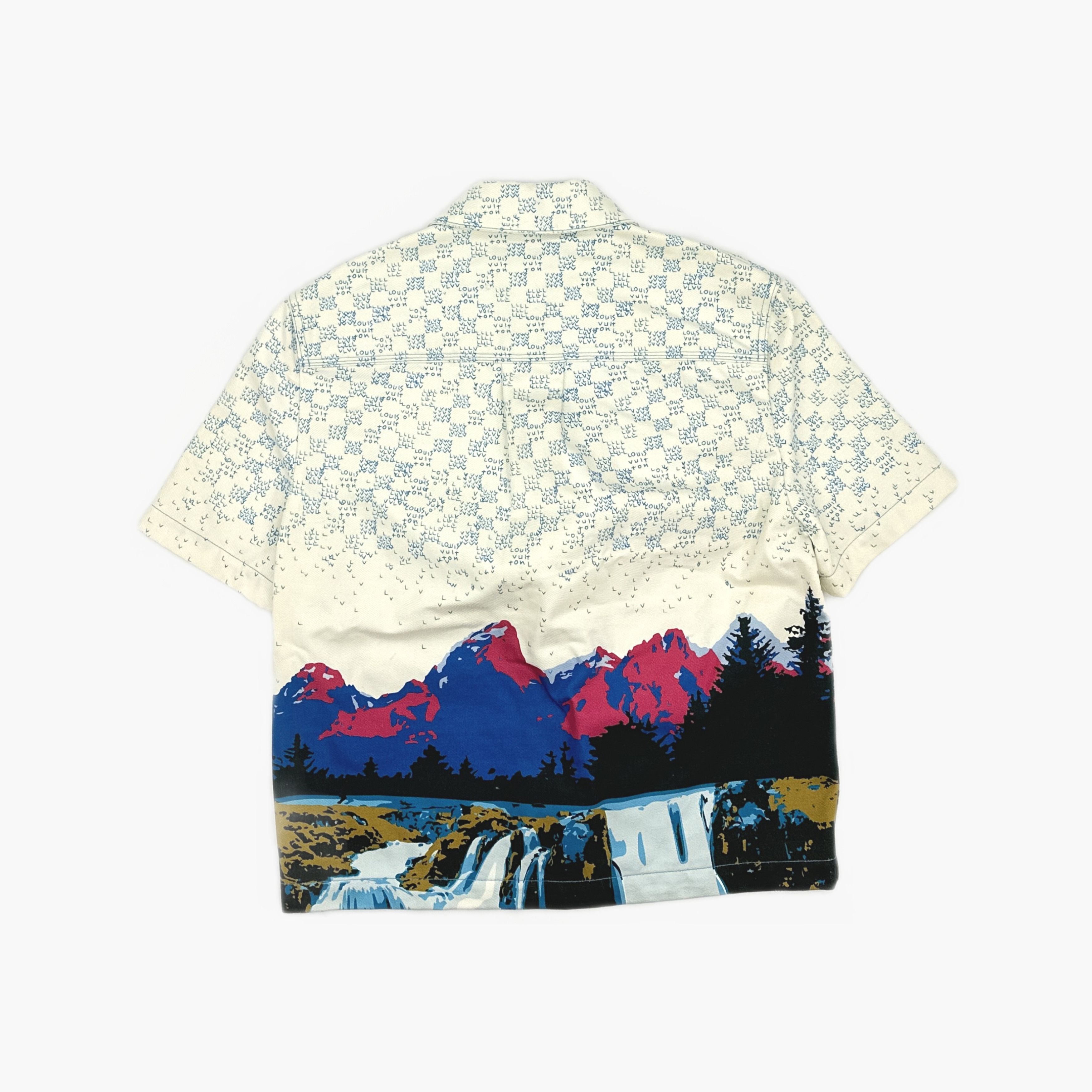 Louis Vuitton Louis Vuitton FW22 Landscape Denim Shirt S Size US S / EU 44-46 / 1 - 2 Thumbnail