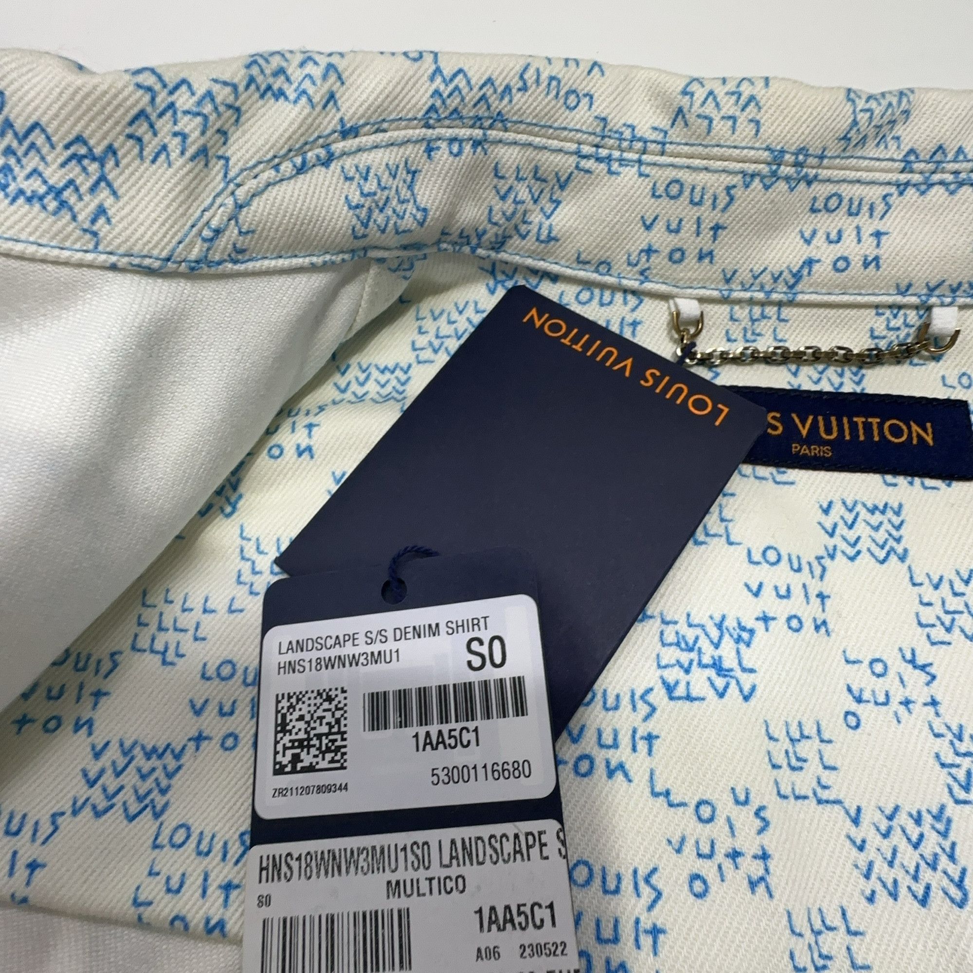 Louis Vuitton Louis Vuitton FW22 Landscape Denim Shirt S Size US S / EU 44-46 / 1 - 5 Thumbnail