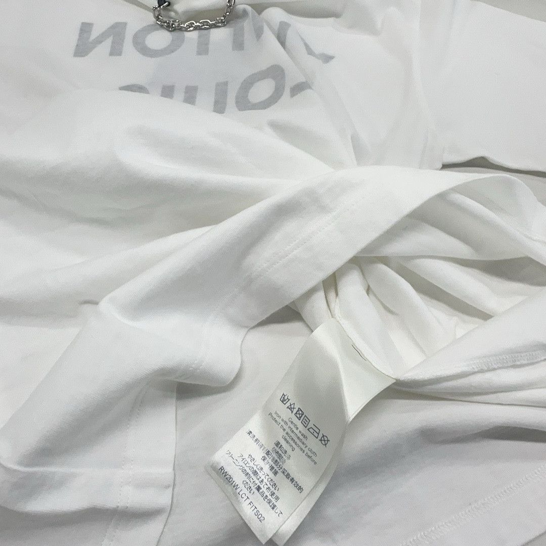 Louis Vuitton Louis Vuitton Chain Detail Logo T-Shirt XS Size XS / US 0-2 / IT 36-38 - 4 Thumbnail