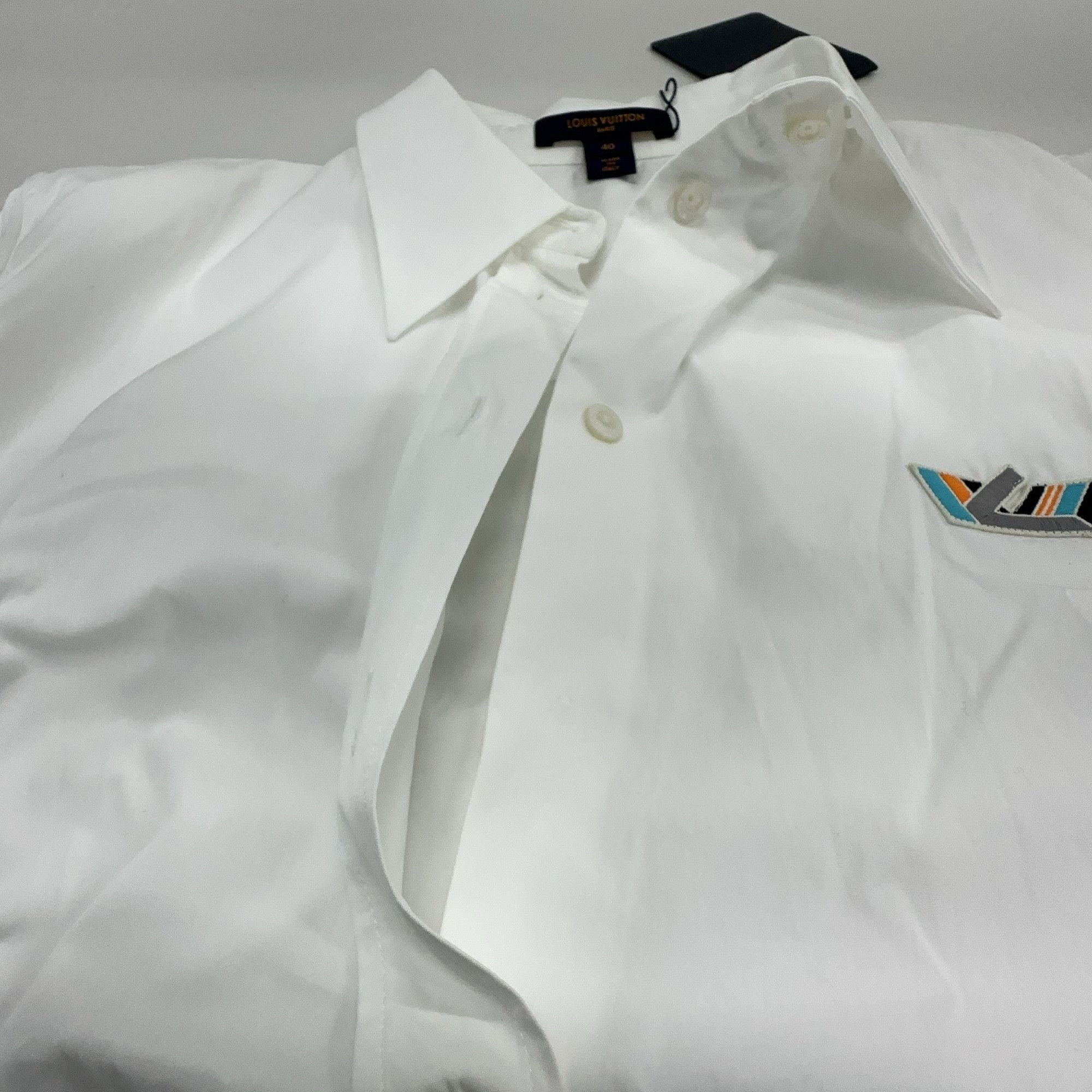 Louis Vuitton Louis Vuitton Embroidered Button Up Shirt 40 Size M / US 6-8 / IT 42-44 - 12 Thumbnail