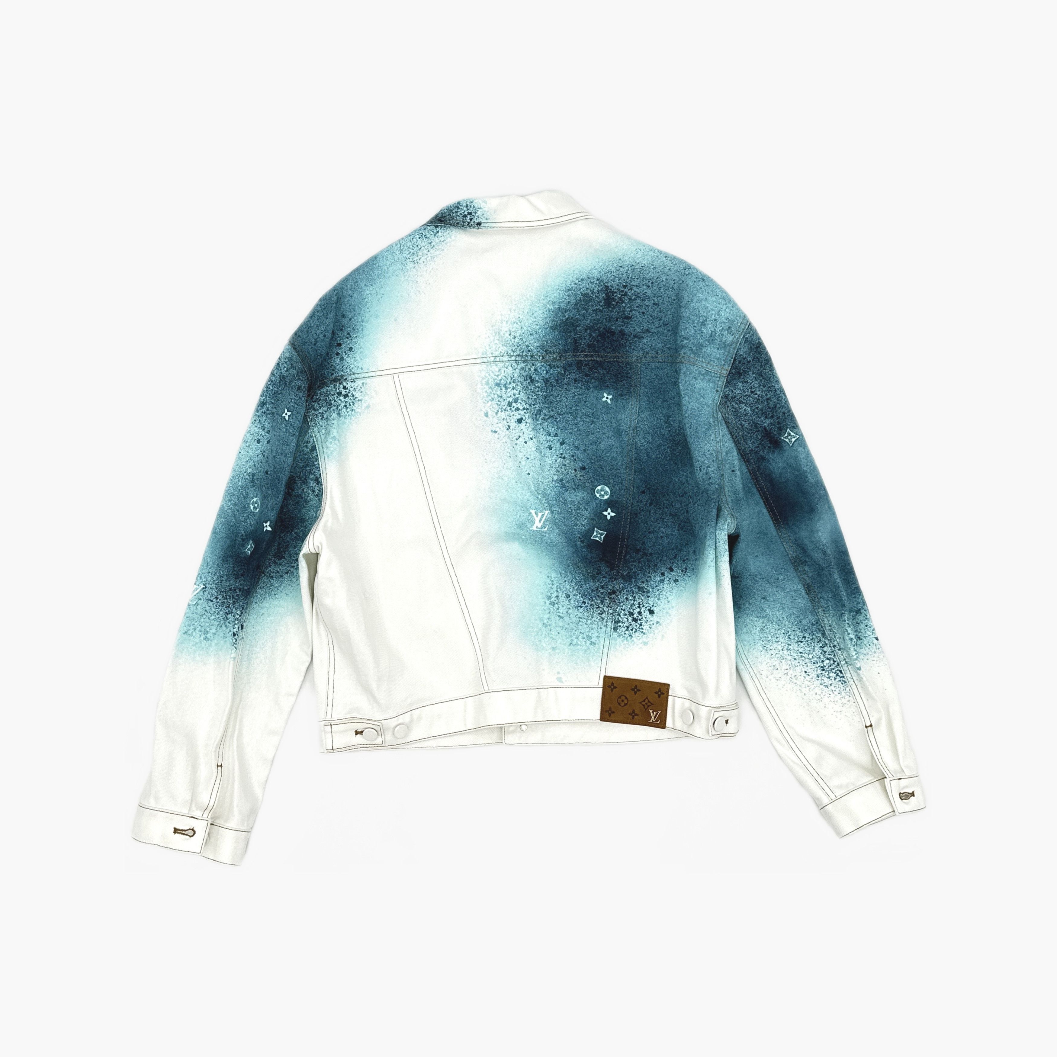 Louis Vuitton Louis Vuitton Spray Pattern Denim Jacket Size 52 Size US L / EU 52-54 / 3 - 2 Thumbnail
