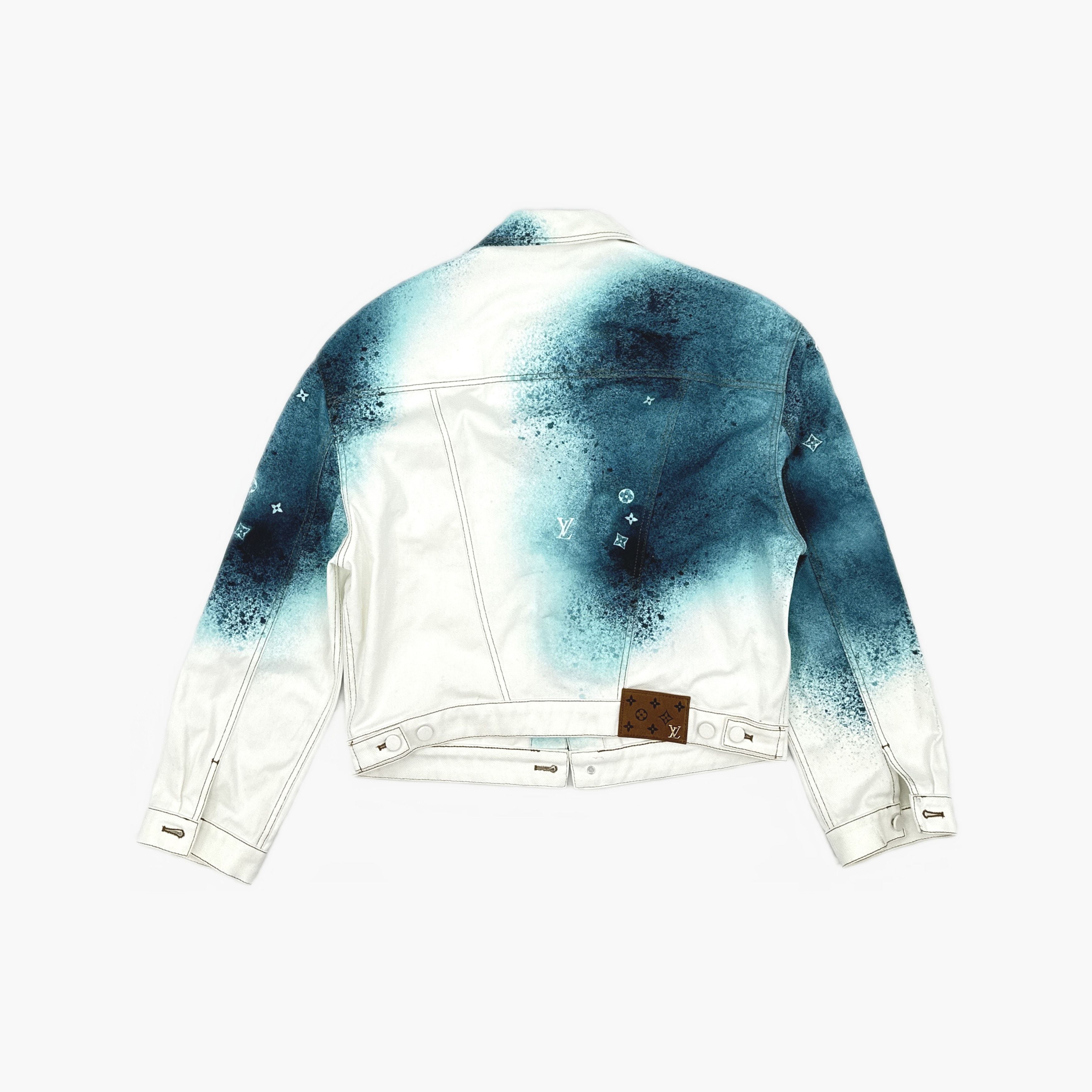 Louis Vuitton Louis Vuitton Spray Effect Denim Jacket 48 Size US M / EU 48-50 / 2 - 2 Thumbnail