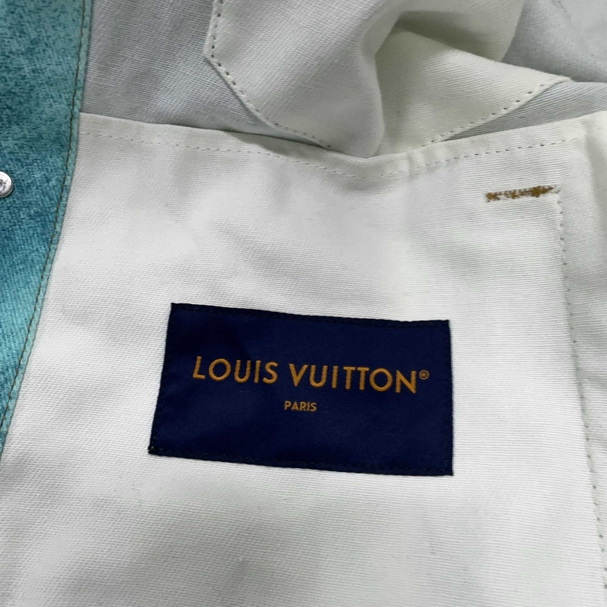 Louis Vuitton Louis Vuitton Spray Effect Denim Jacket 48 Size US M / EU 48-50 / 2 - 5 Thumbnail