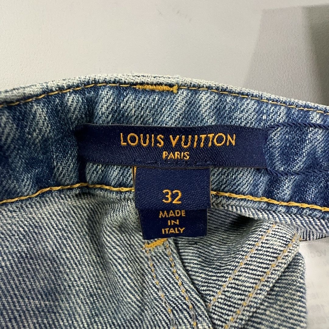 Louis Vuitton Louis Vuitton Monogram Patch Flare Jeans 32 Size 24" / US 00 / IT 34 - 3 Thumbnail