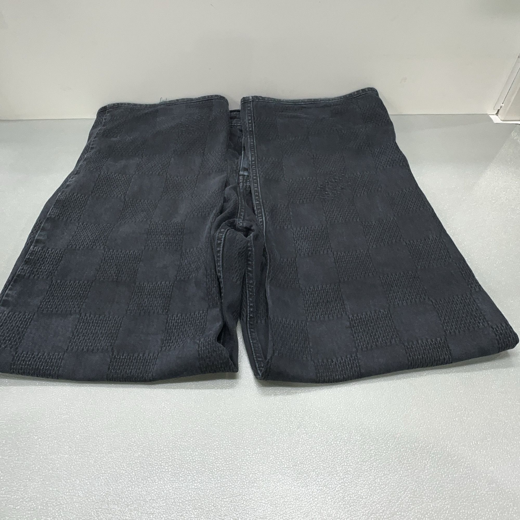 Louis Vuitton Louis Vuitton Damier Textured Denim Jeans 31 Size US 31 - 10 Thumbnail