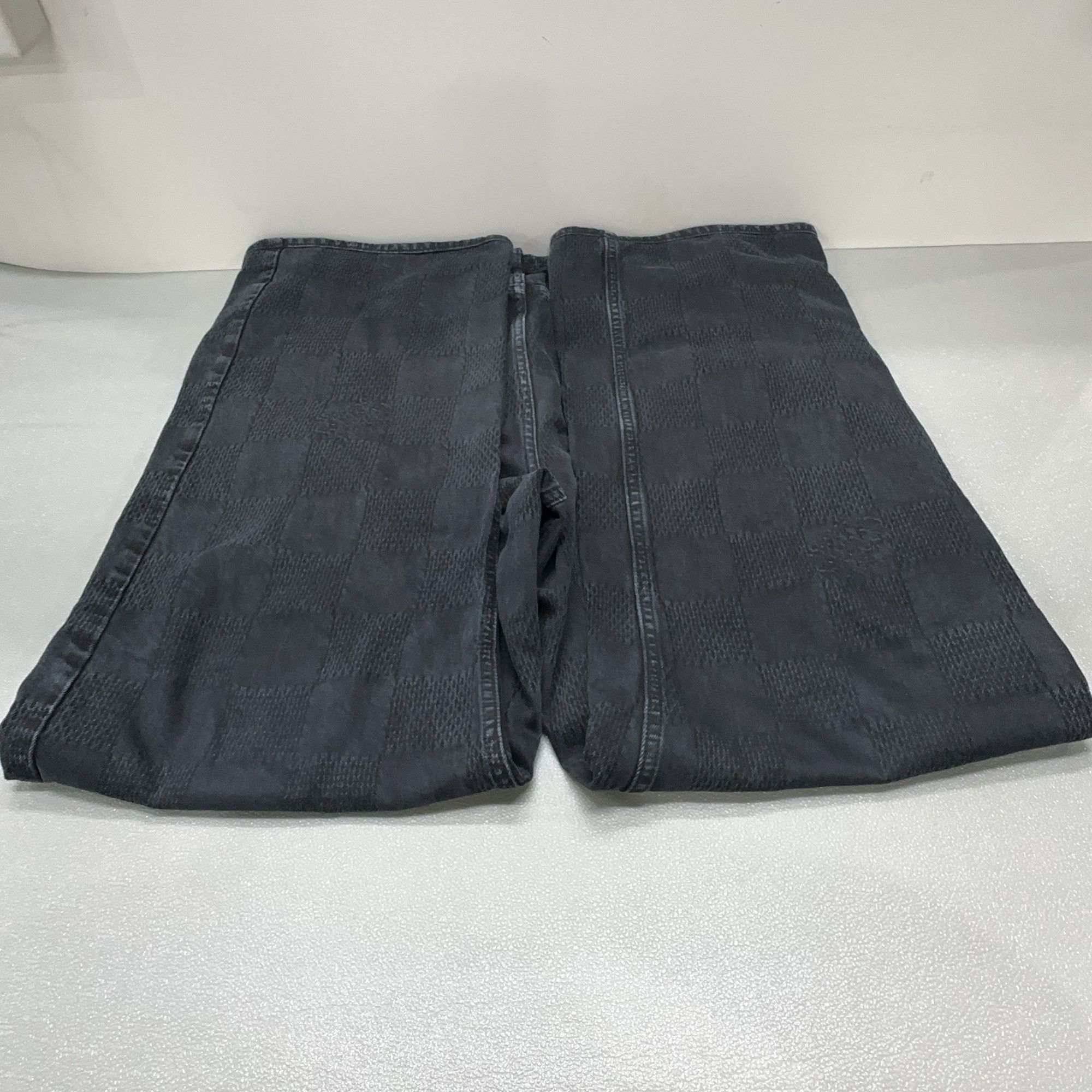 Louis Vuitton Louis Vuitton Damier Textured Denim Jeans 31 Size US 31 - 7 Thumbnail