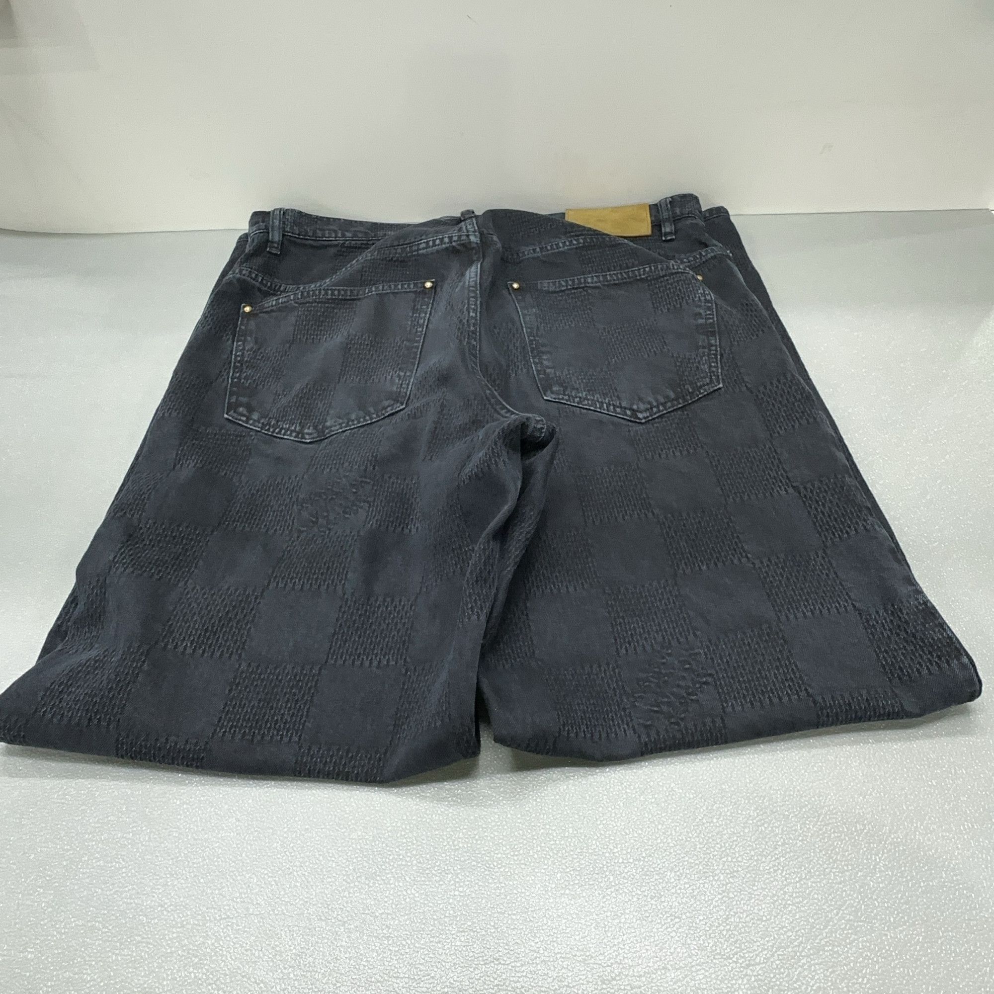 Louis Vuitton Louis Vuitton Damier Textured Denim Jeans 31 Size US 31 - 9 Thumbnail