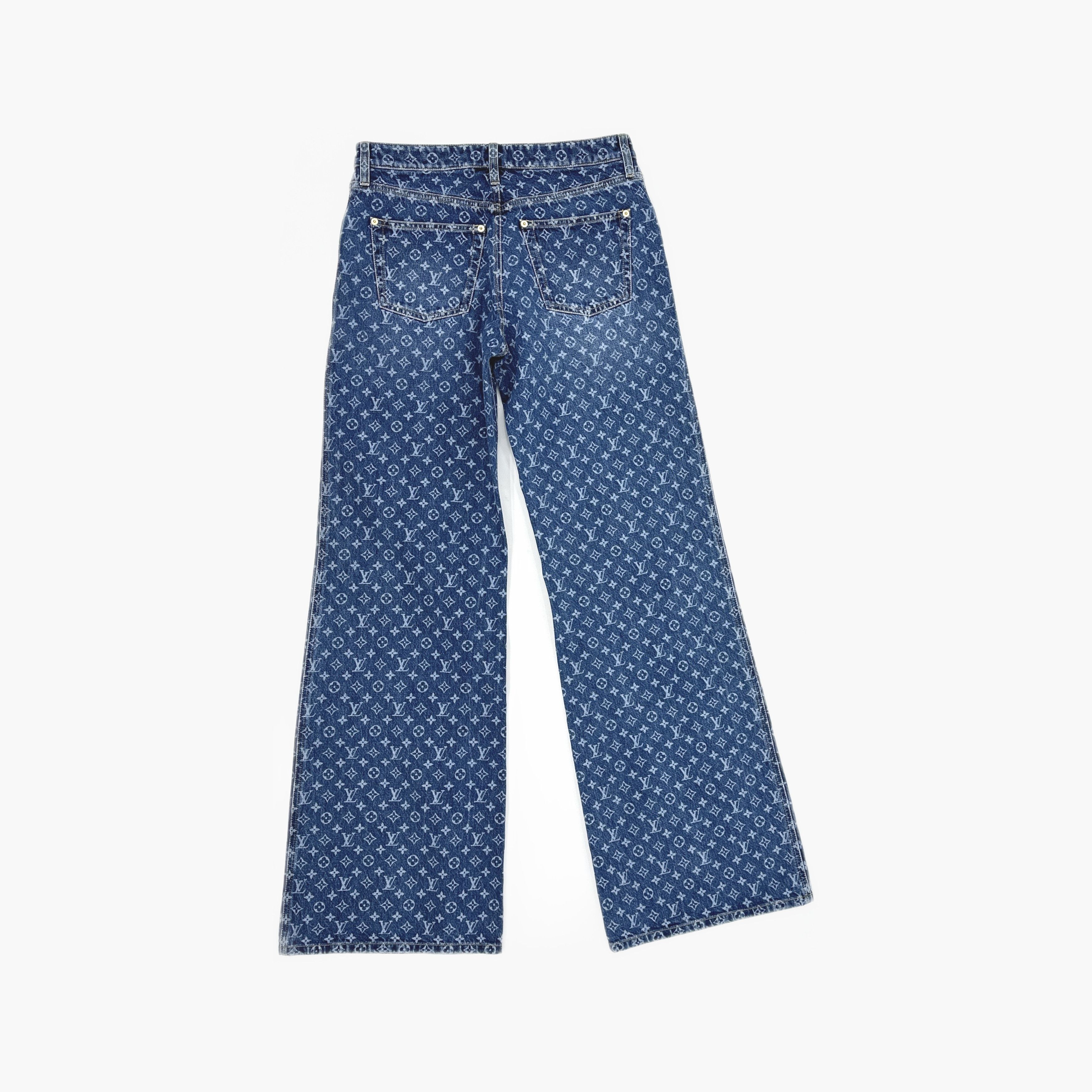 Louis Vuitton Louis Vuitton Monogram Jacquard Denim Jeans 40 Size 28" / US 6 / IT 42 - 2 Thumbnail