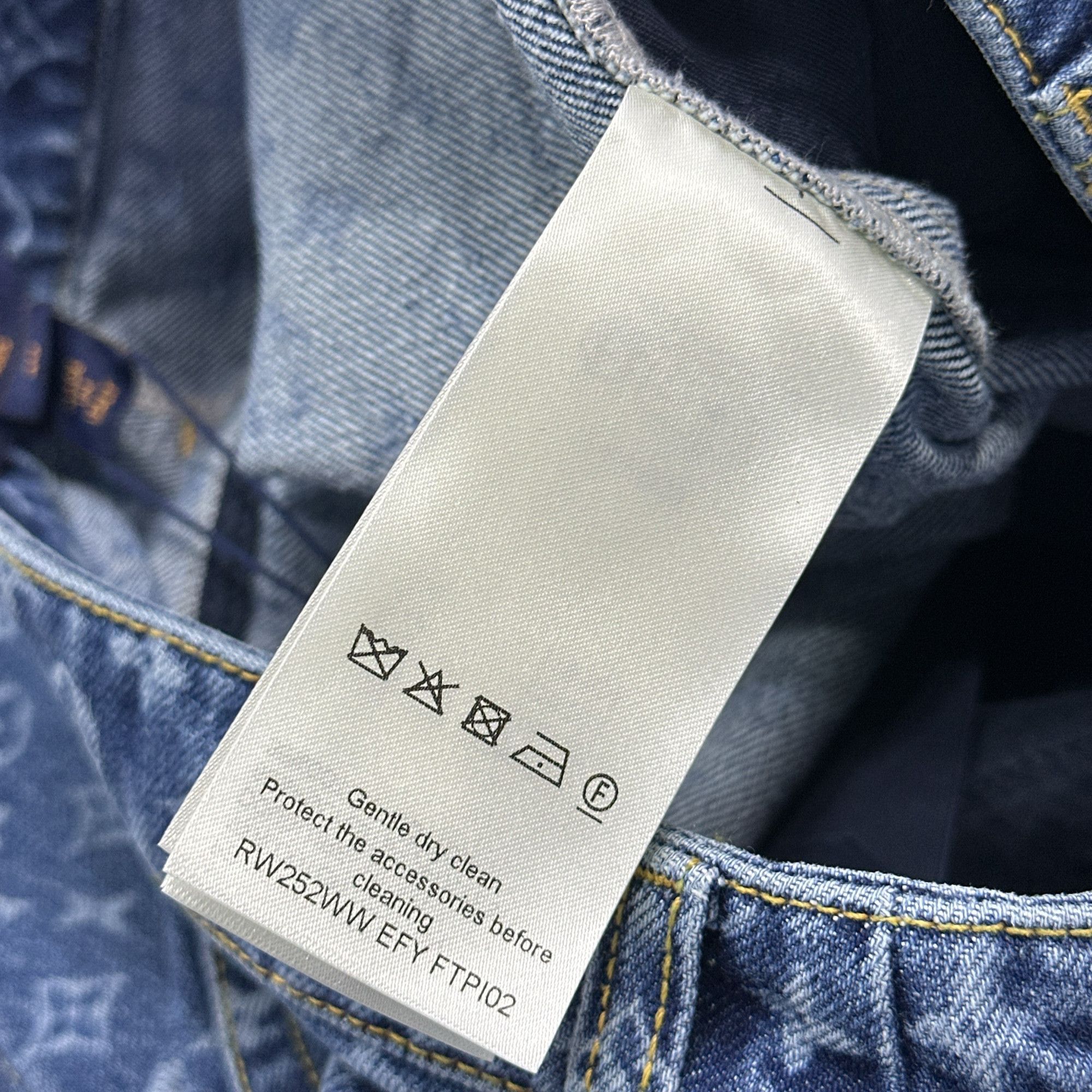 Louis Vuitton Louis Vuitton Monogram Jacquard Denim Jeans 40 Size 28" / US 6 / IT 42 - 5 Thumbnail