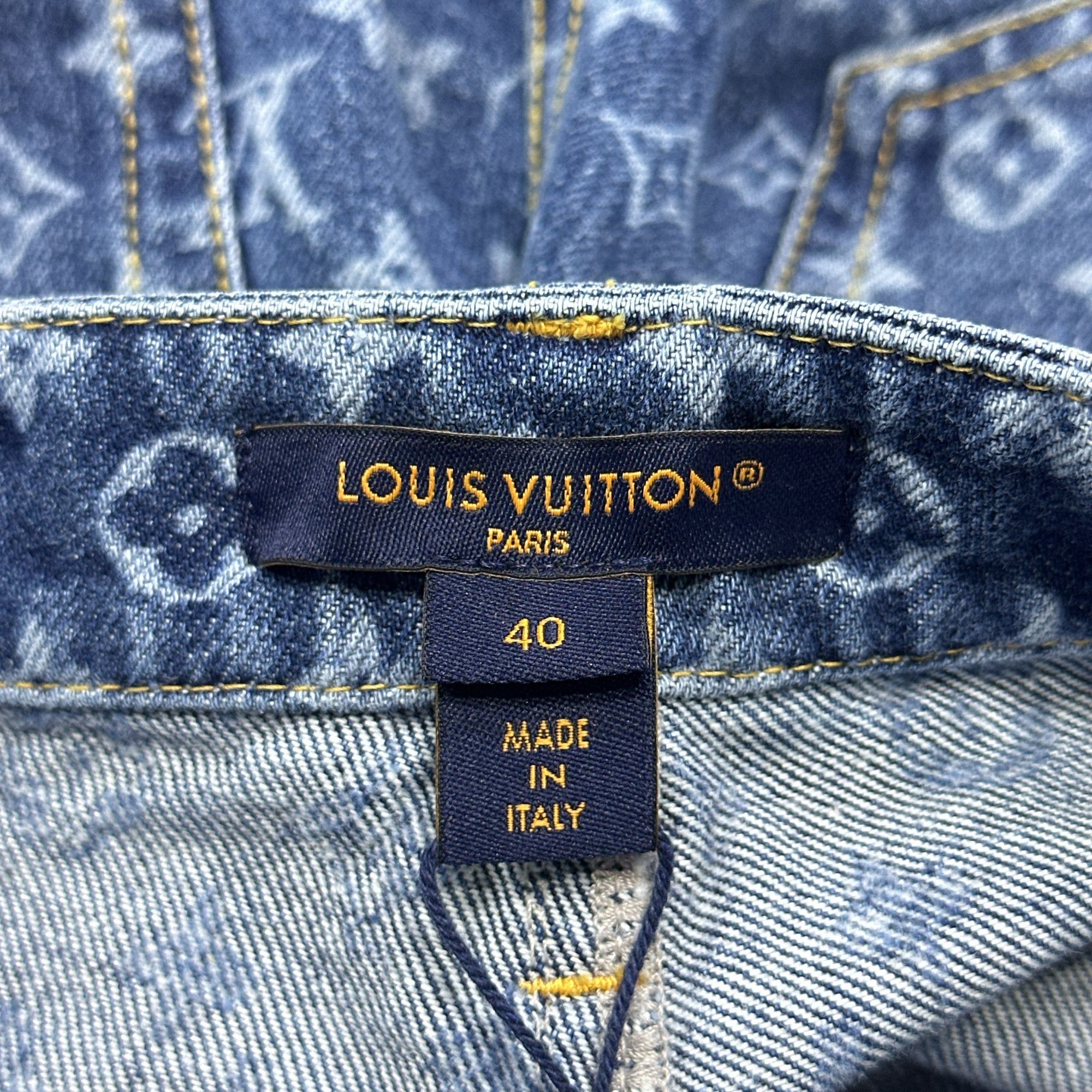Louis Vuitton Louis Vuitton Monogram Jacquard Denim Jeans 40 Size 28" / US 6 / IT 42 - 3 Thumbnail