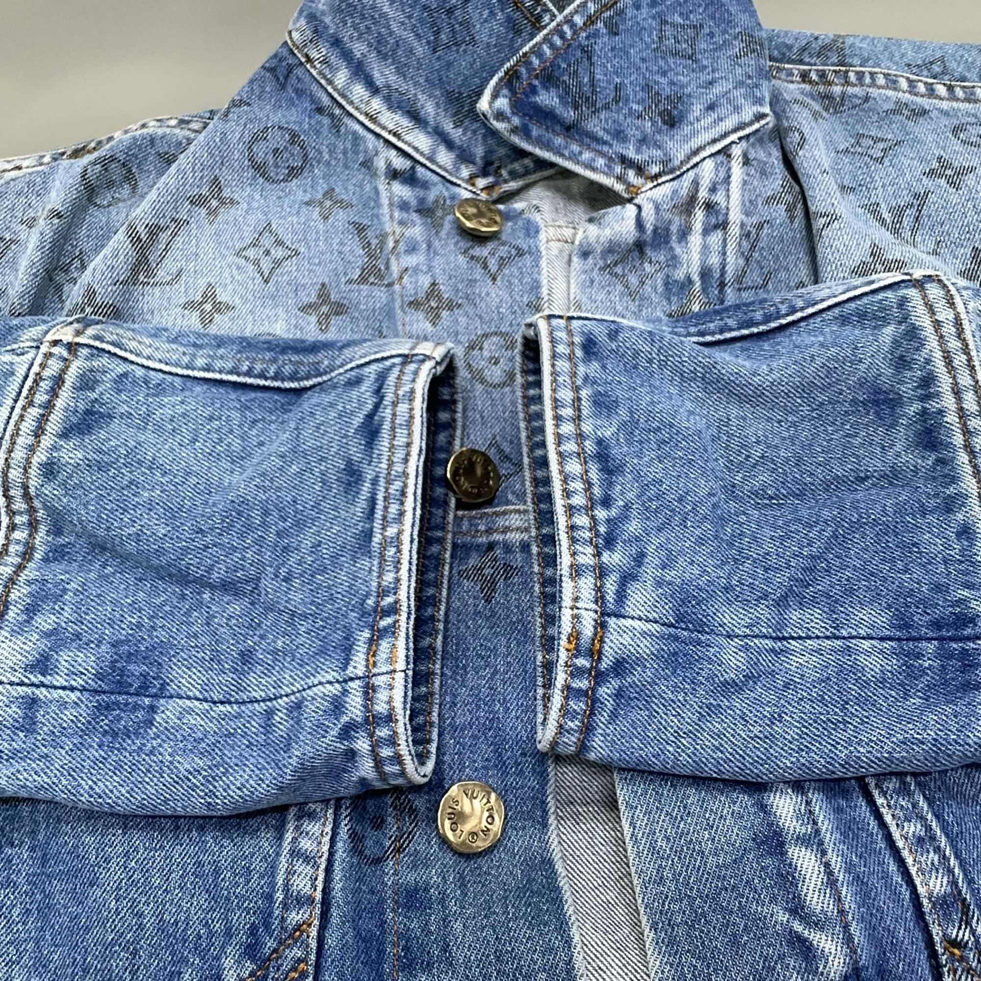 Louis Vuitton Louis Vuitton Monogram Denim Jacket 48 Size US M / EU 48-50 / 2 - 8 Thumbnail