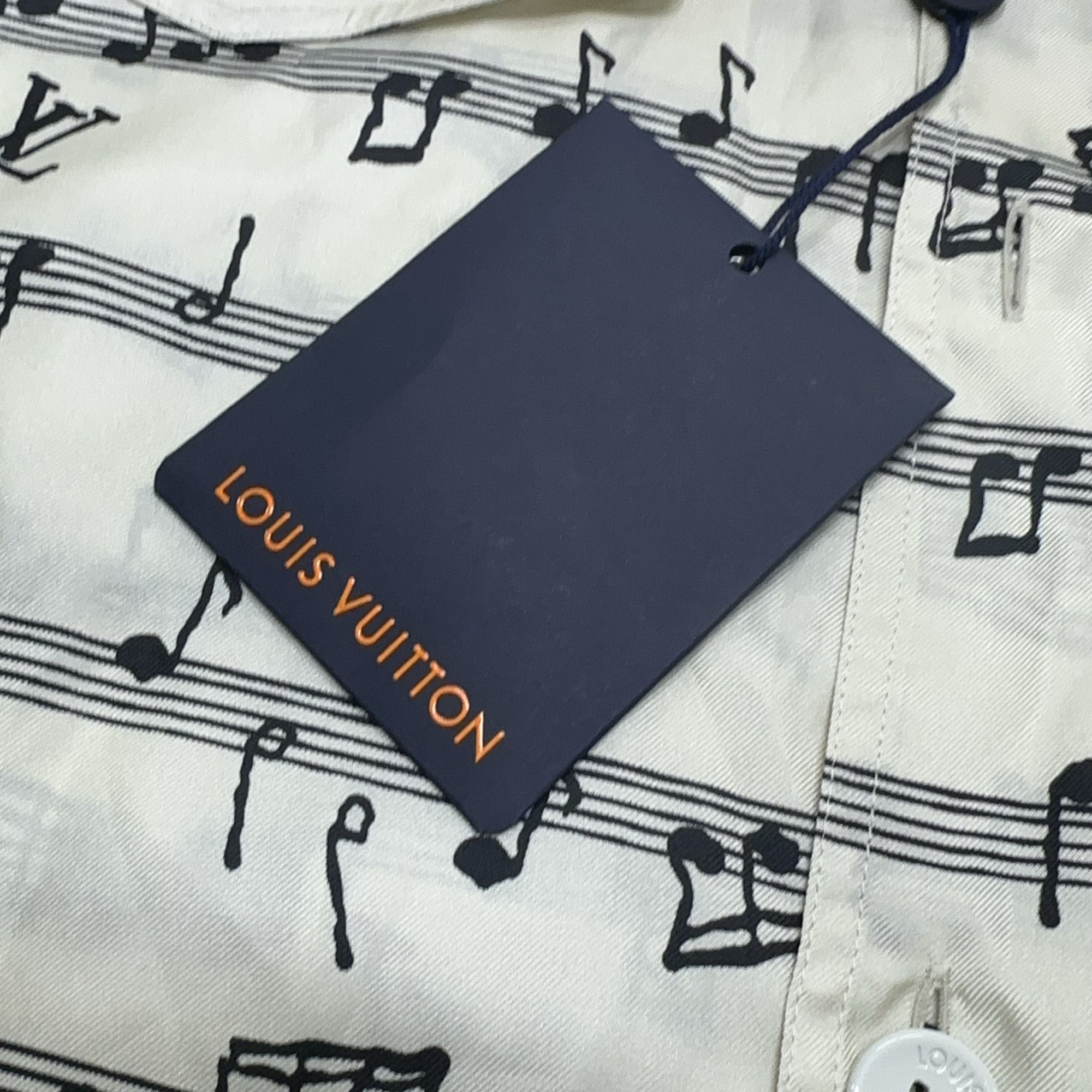 Louis Vuitton Louis Vuitton FW22 Musical Notes Silk Shirt Size M Size US M / EU 48-50 / 2 - 3 Thumbnail