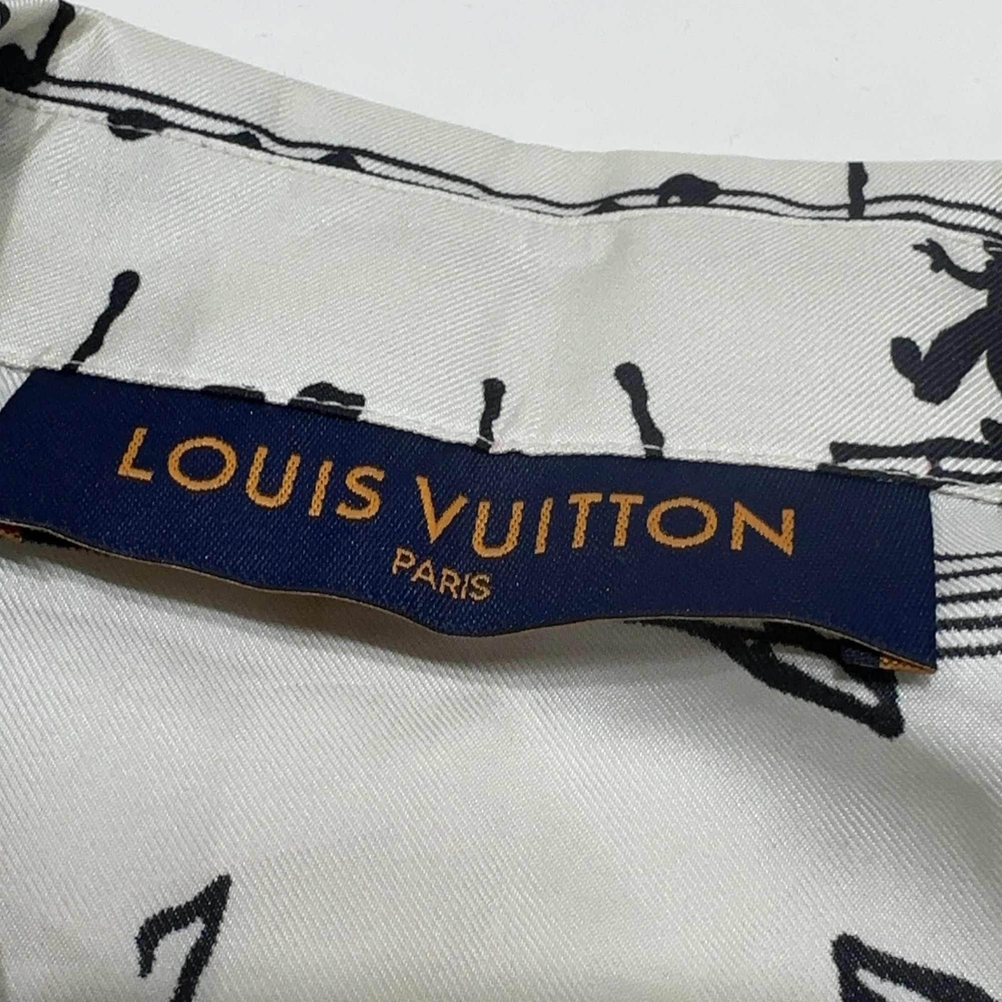 Louis Vuitton Louis Vuitton FW22 Musical Notes Silk Shirt Size M Size US M / EU 48-50 / 2 - 4 Thumbnail