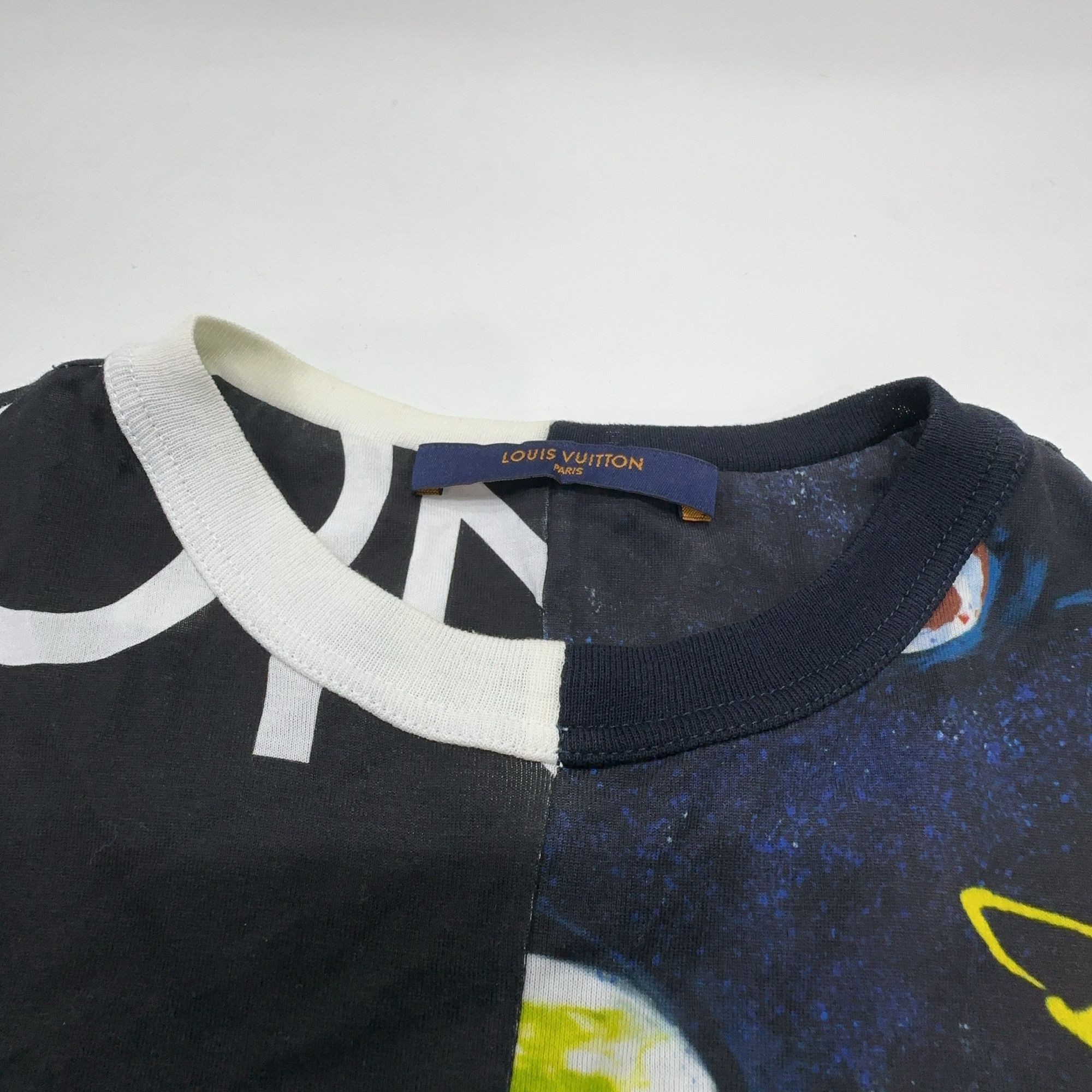 Louis Vuitton Louis Vuitton Galaxy Split Logo T-Shirt XS Size US XS / EU 42 / 0 - 6 Thumbnail