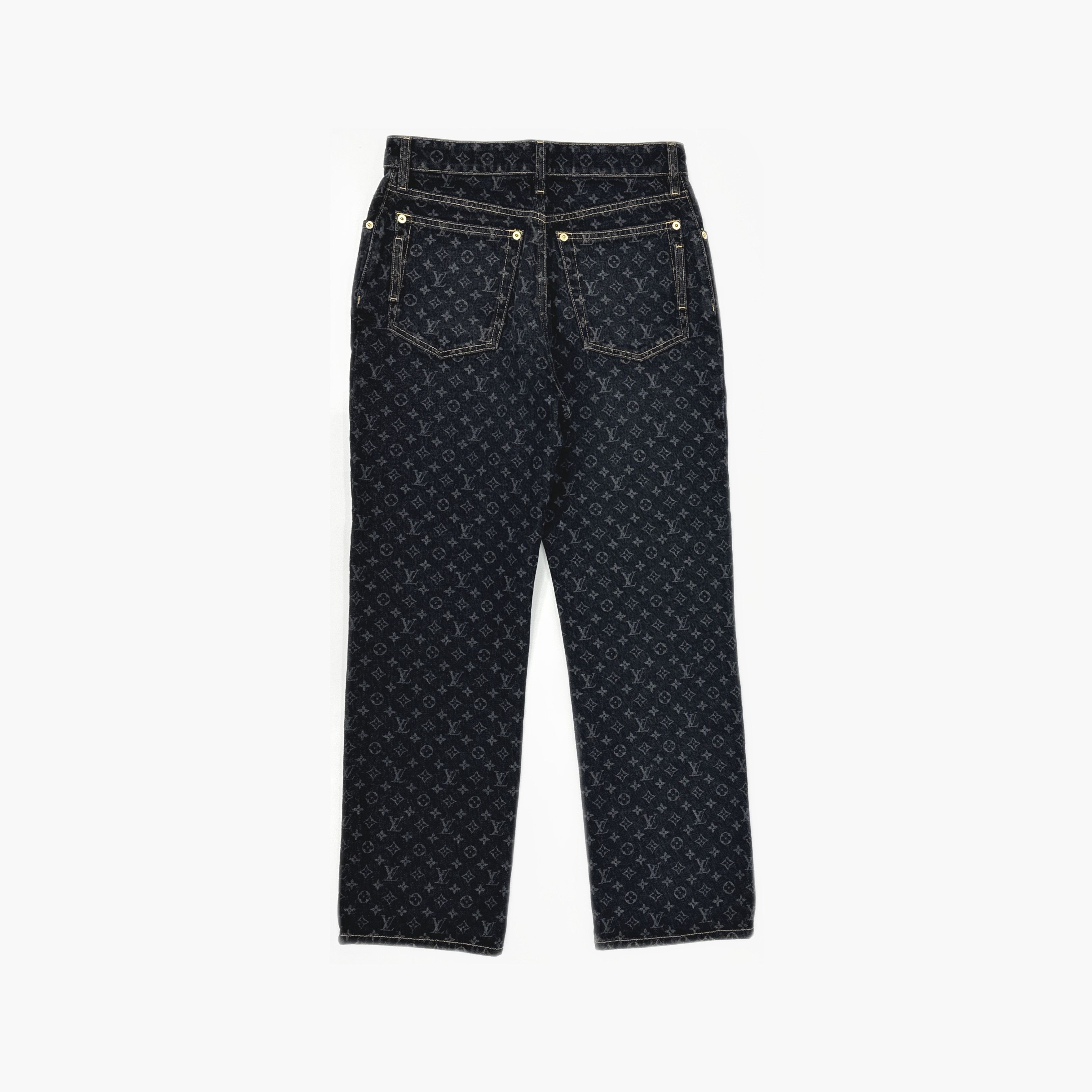 Louis Vuitton Louis Vuitton Monogram Denim Jeans 38 Size 27" / US 4 / IT 40 - 2 Thumbnail
