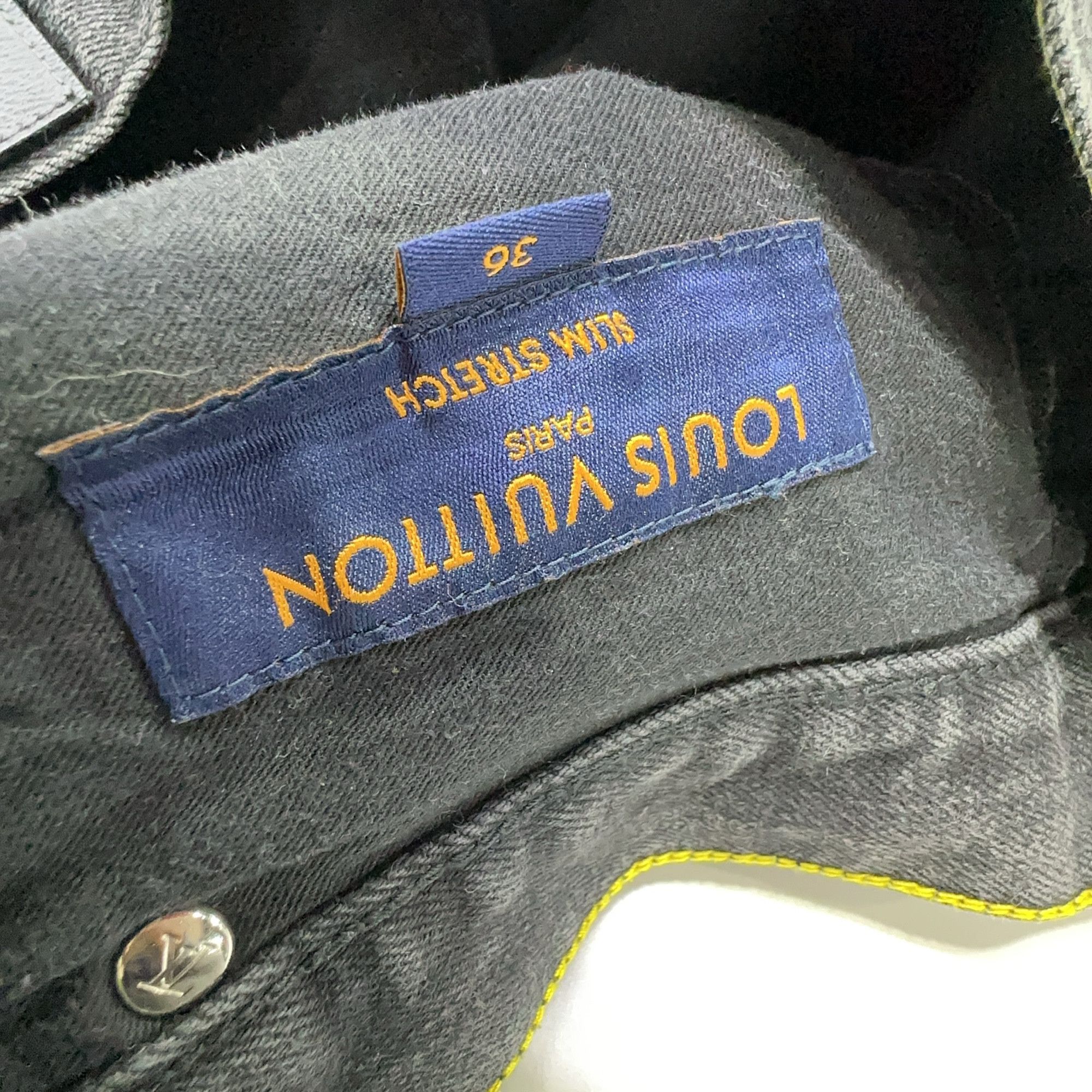 Louis Vuitton Louis Vuitton Slim Stretch Black Denim Jeans 36 Size US 30 / EU 46 - 12 Thumbnail