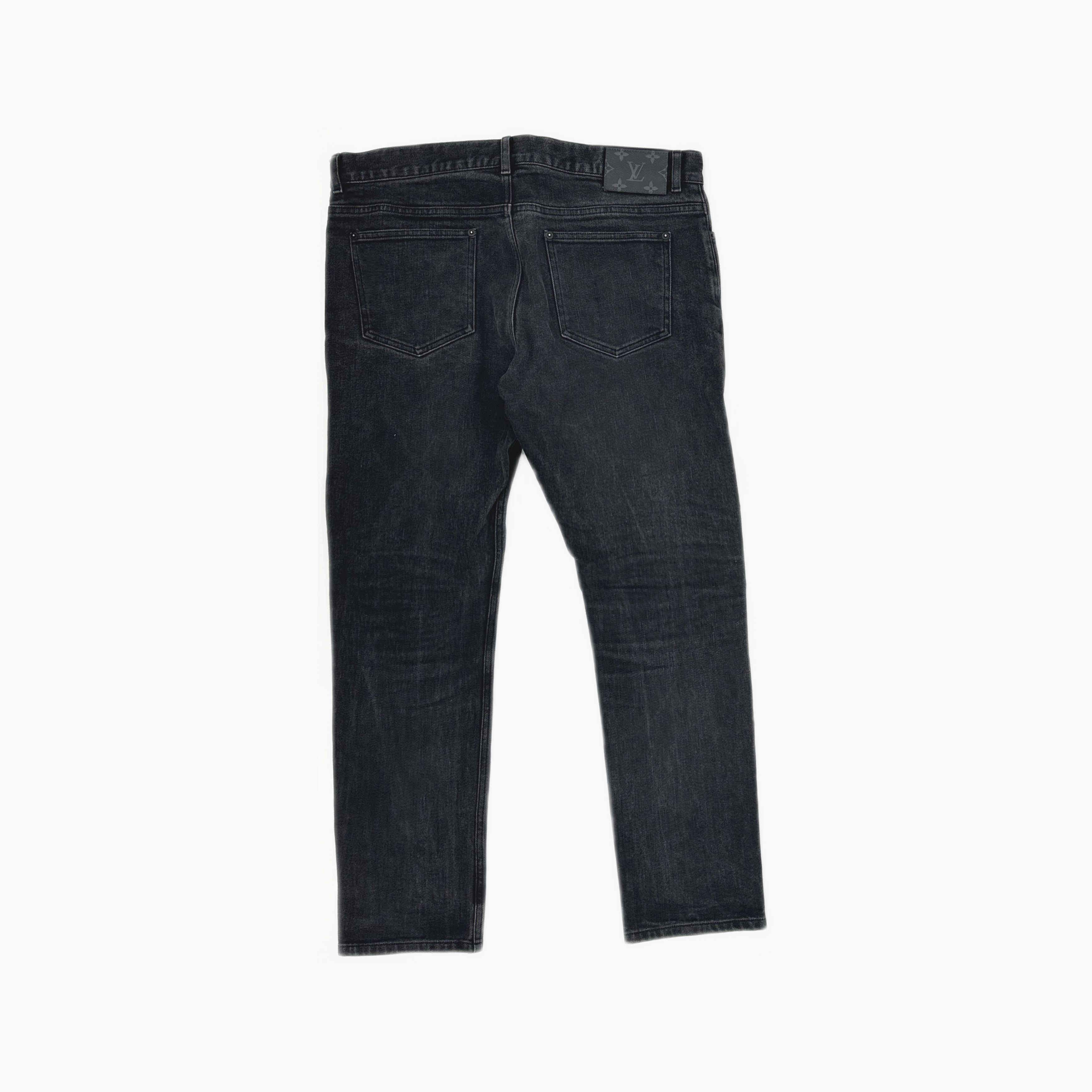 Louis Vuitton Louis Vuitton Slim Stretch Black Denim Jeans 36 Size US 30 / EU 46 - 2 Thumbnail