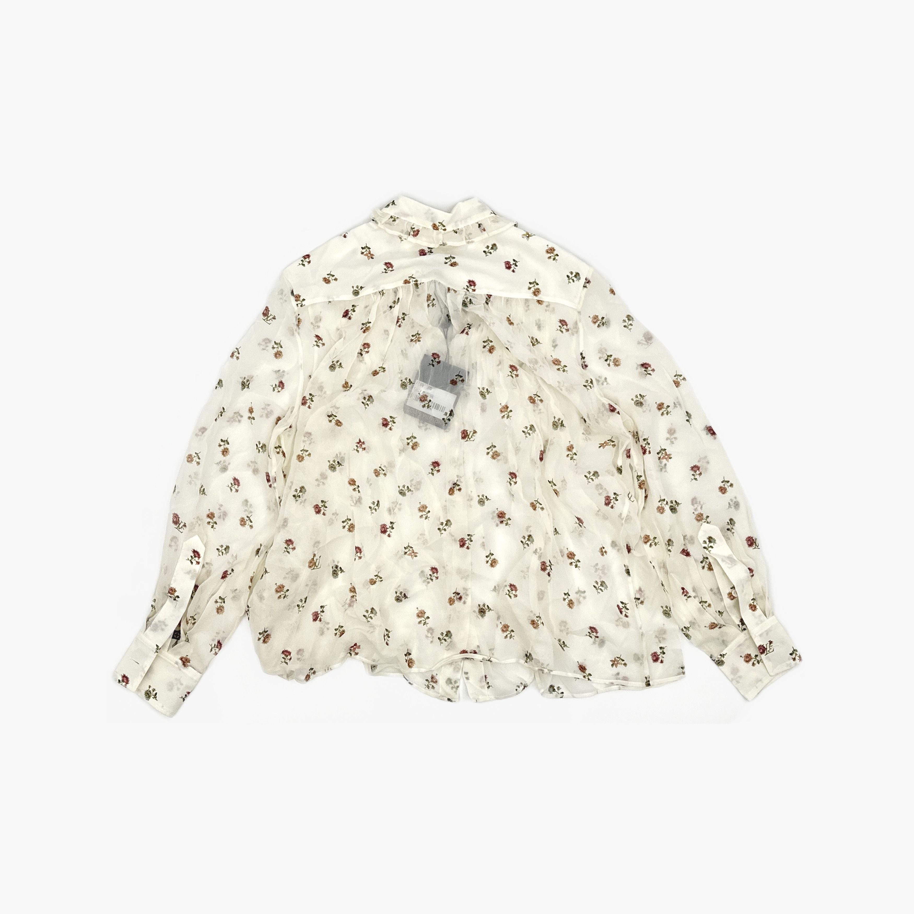 Louis Vuitton Louis Vuitton Floral Print Pleated Blouse 38 Size S / US 4 / IT 40 - 2 Thumbnail