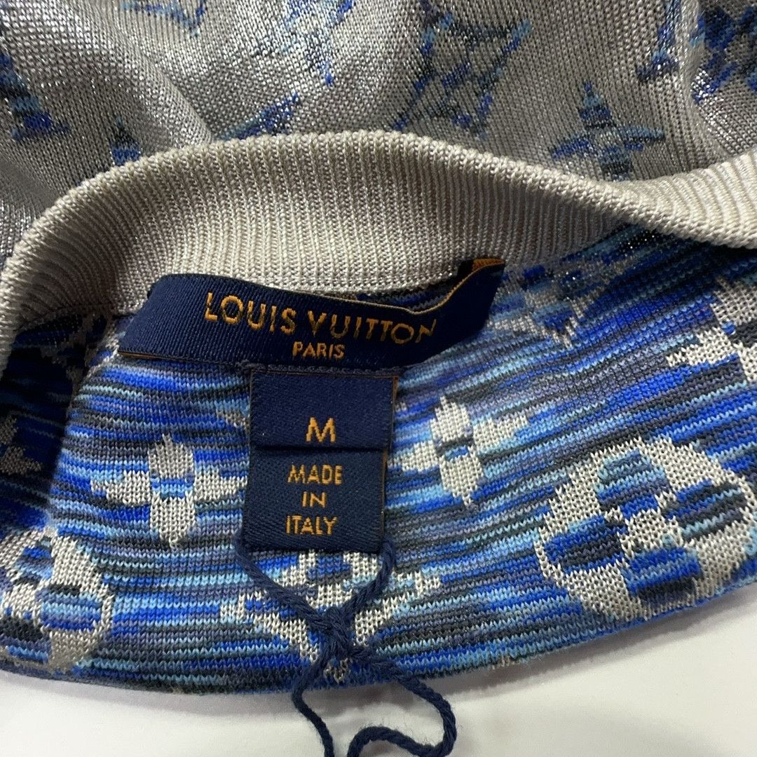 Louis Vuitton Louis Vuitton Monogram Jacquard V-Neck Sweater M Size M / US 6-8 / IT 42-44 - 3 Thumbnail